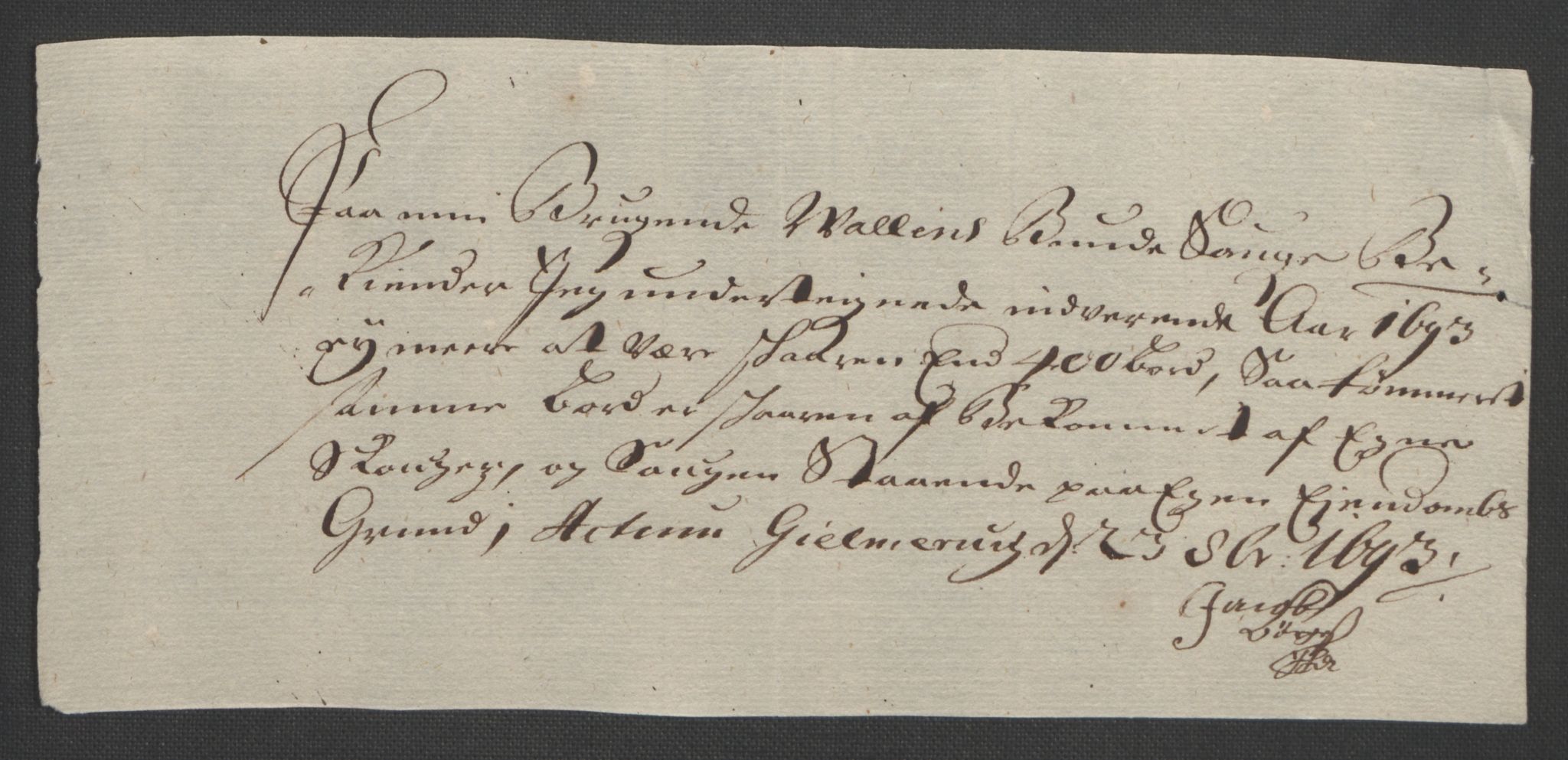 Rentekammeret inntil 1814, Reviderte regnskaper, Fogderegnskap, AV/RA-EA-4092/R48/L2974: Fogderegnskap Sunnhordland og Hardanger, 1693, p. 89