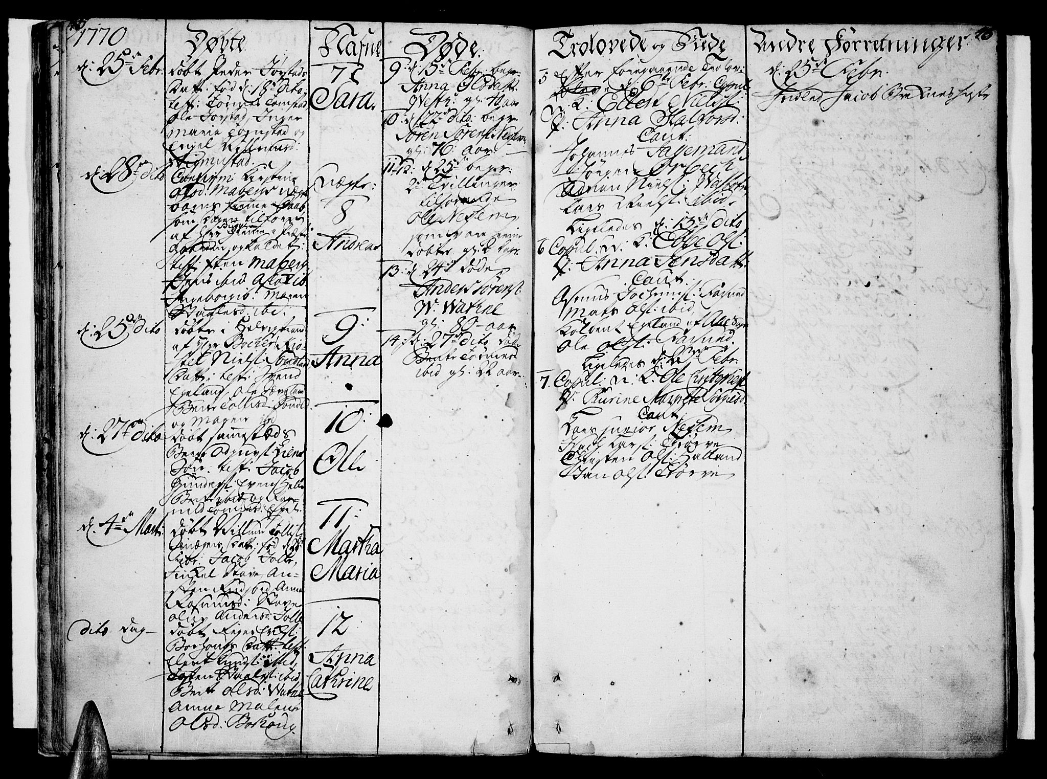 Lista sokneprestkontor, SAK/1111-0027/F/Fa/L0004: Parish register (official) no. A 4, 1768-1794, p. 45-46