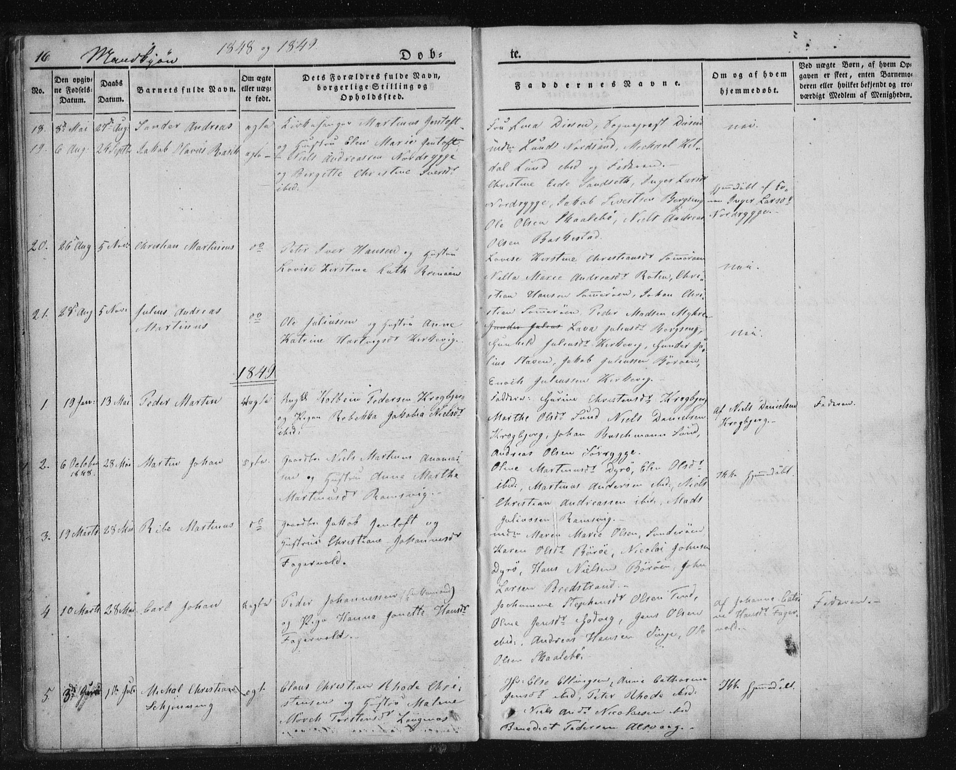 Ministerialprotokoller, klokkerbøker og fødselsregistre - Nordland, AV/SAT-A-1459/893/L1332: Parish register (official) no. 893A05, 1841-1858, p. 16