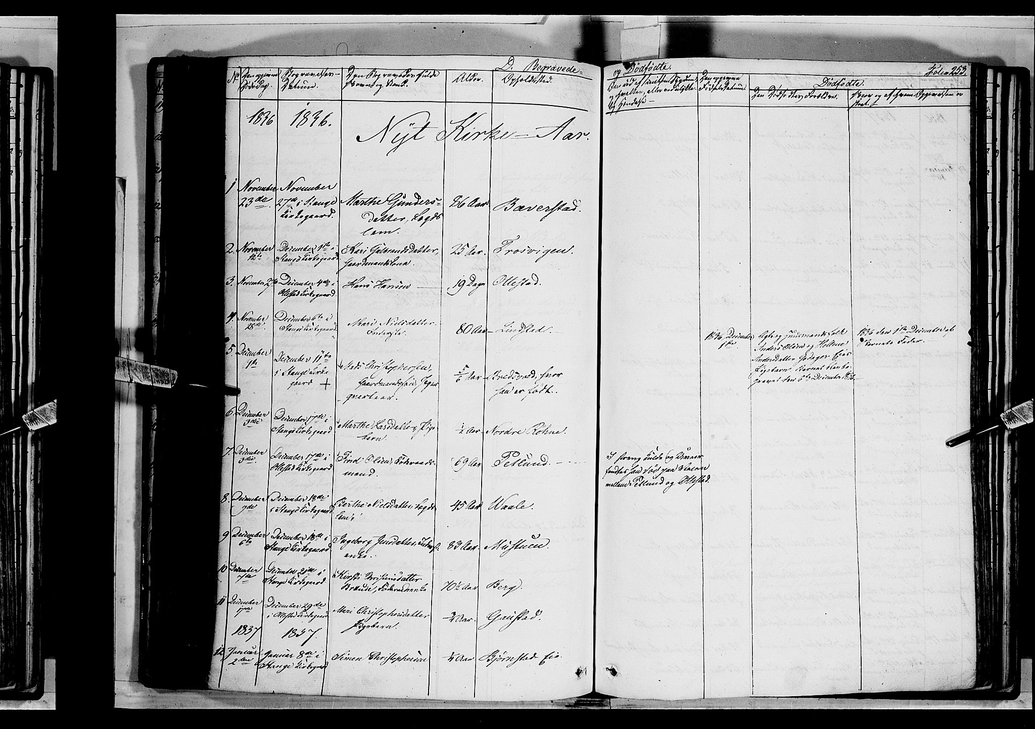 Stange prestekontor, SAH/PREST-002/K/L0010: Parish register (official) no. 10, 1835-1845, p. 253
