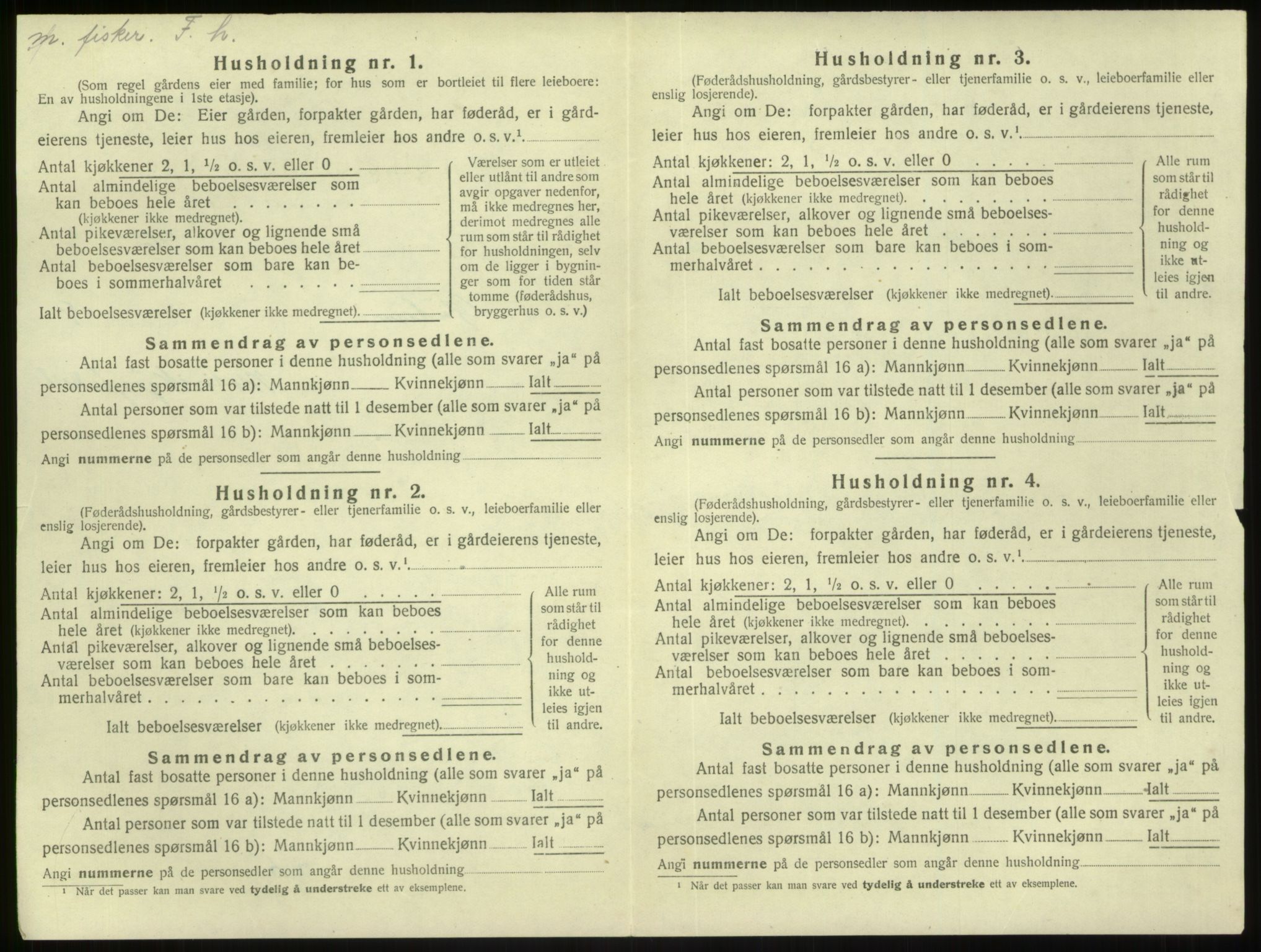 SAB, 1920 census for Gulen, 1920, p. 617