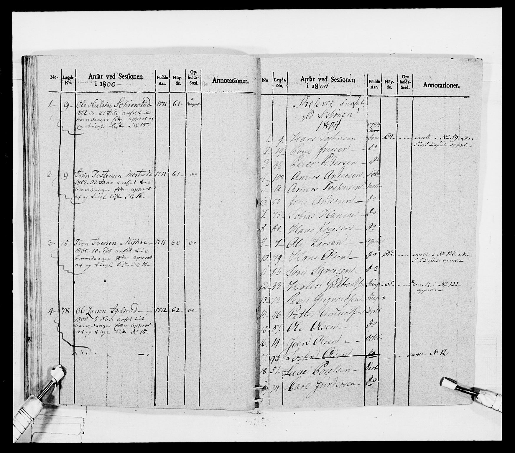 Generalitets- og kommissariatskollegiet, Det kongelige norske kommissariatskollegium, AV/RA-EA-5420/E/Eh/L0041: 1. Akershusiske nasjonale infanteriregiment, 1804-1808, p. 144