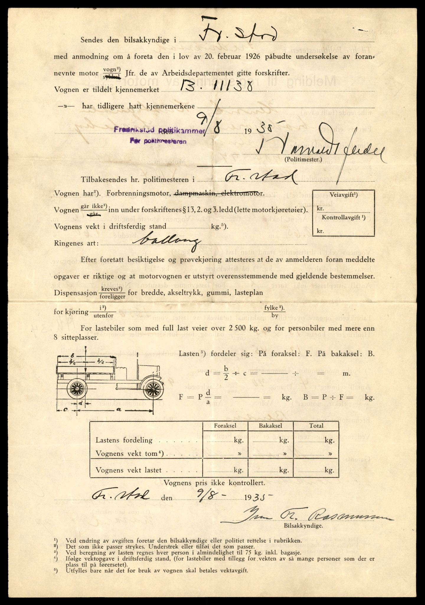 Møre og Romsdal vegkontor - Ålesund trafikkstasjon, SAT/A-4099/F/Fe/L0014: Registreringskort for kjøretøy T 1565 - T 1698, 1927-1998, p. 906