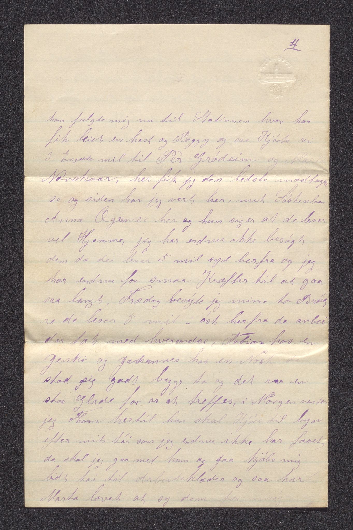 Pa 0273 - Amerikabrev fra Bjøravågen, AV/SAST-A-100411/Y/Ya/L0001: Brev, 1871-1930, p. 125