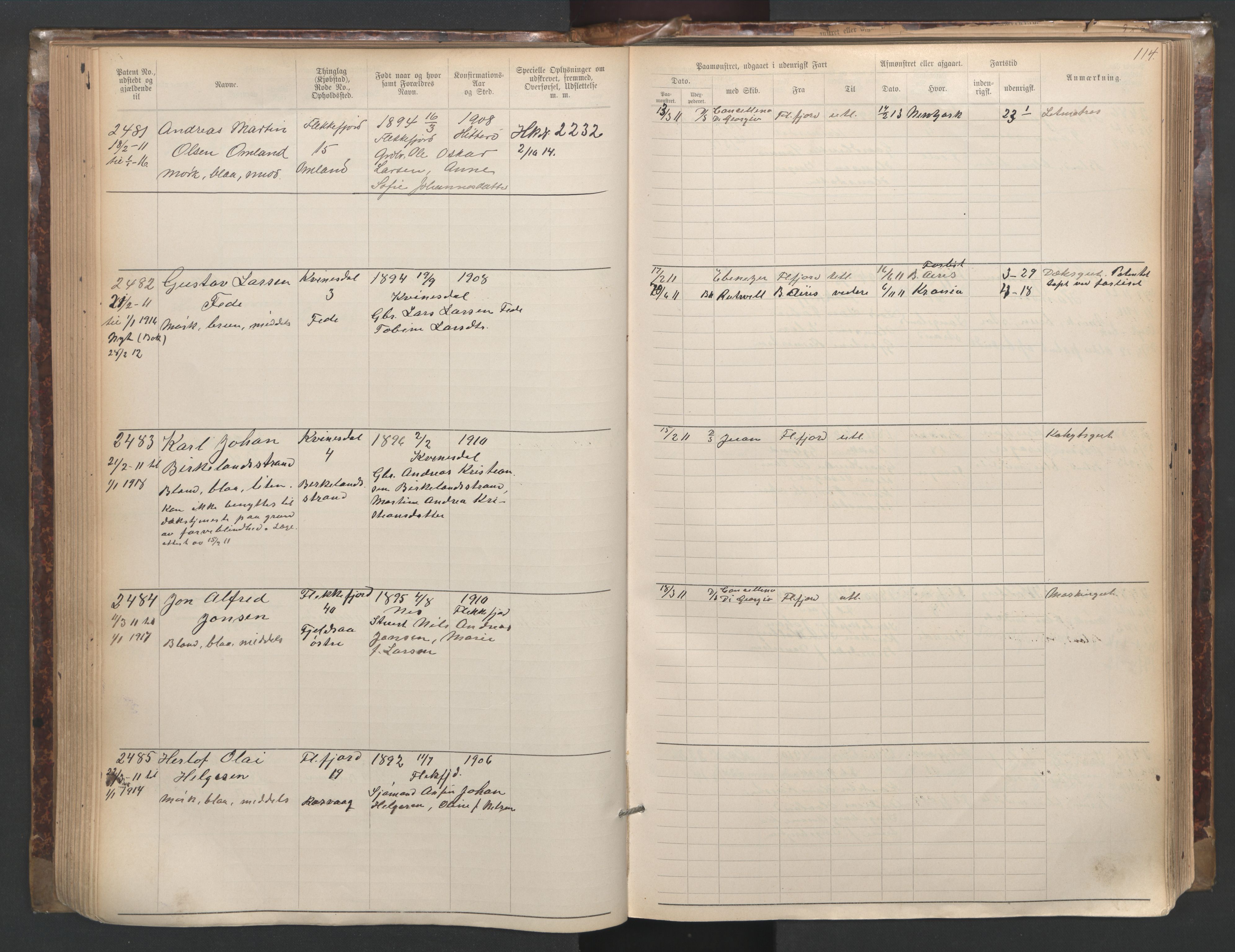 Flekkefjord mønstringskrets, AV/SAK-2031-0018/F/Fa/L0003: Annotasjonsrulle nr 1921-2963 med register, N-3, 1892-1948, p. 145