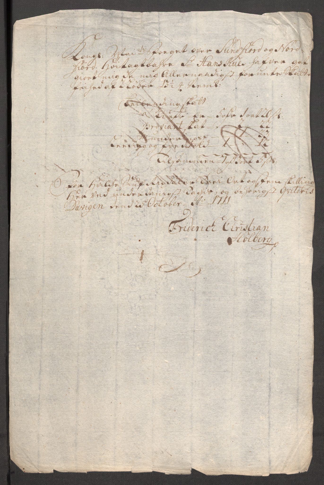 Rentekammeret inntil 1814, Reviderte regnskaper, Fogderegnskap, AV/RA-EA-4092/R53/L3433: Fogderegnskap Sunn- og Nordfjord, 1710-1711, p. 502