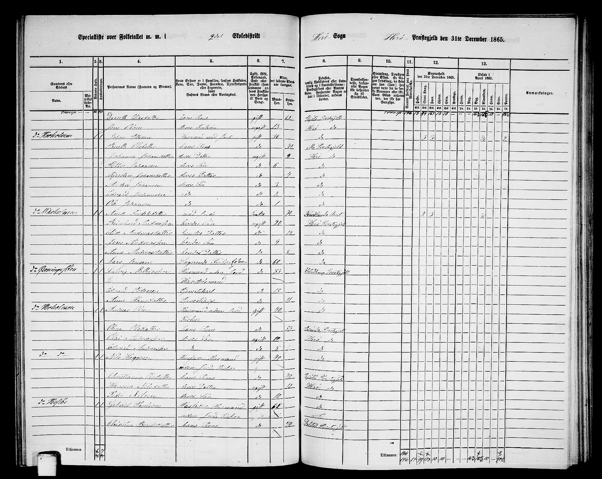 RA, 1865 census for Herøy, 1865, p. 40