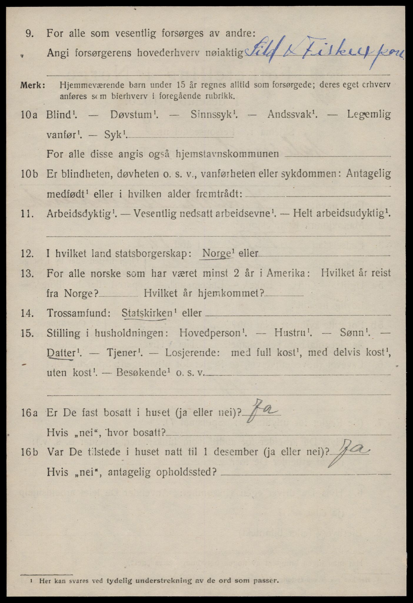 SAT, 1920 census for Ålesund, 1920, p. 22657