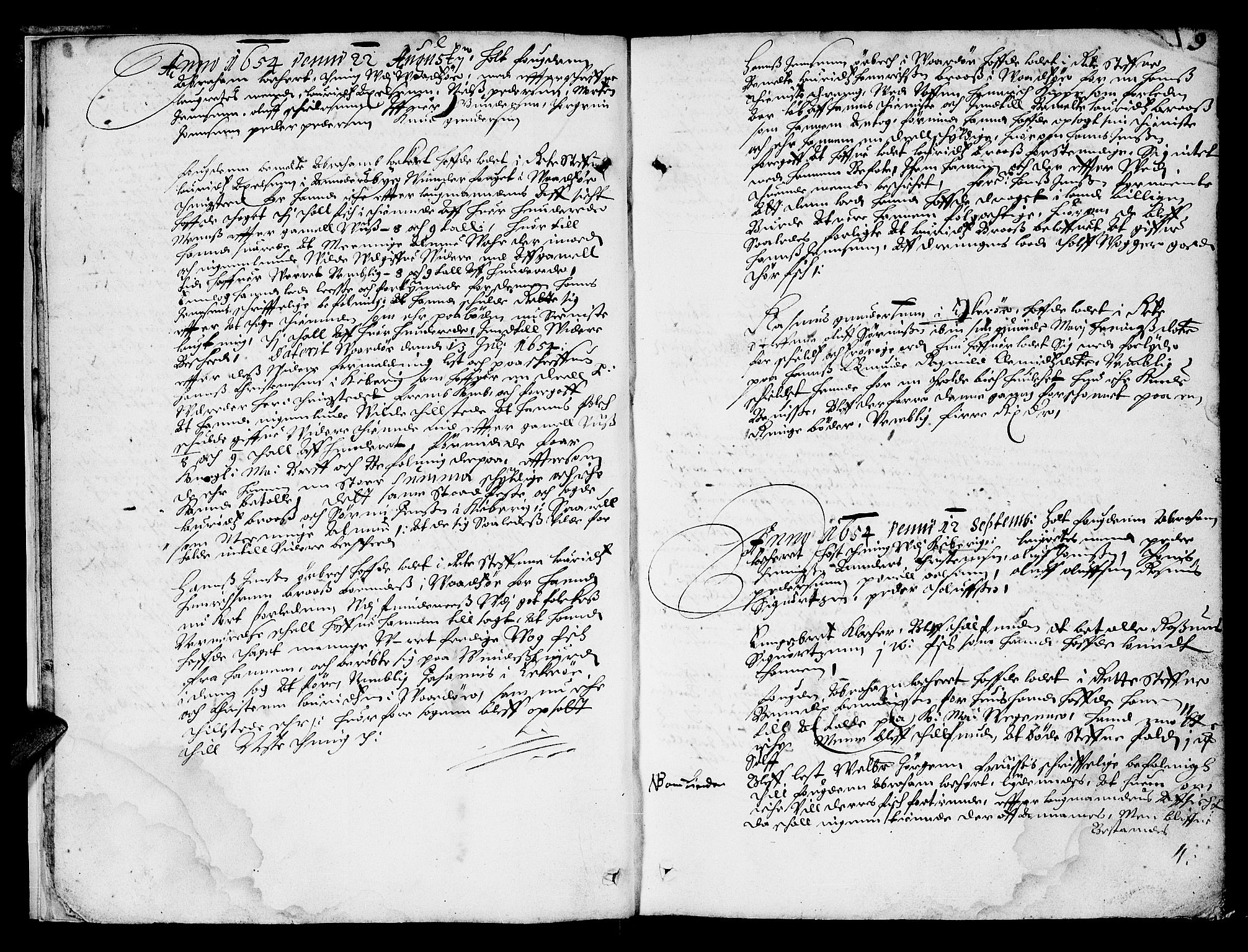 Finnmark sorenskriveri, AV/SATØ-S-0053/F/Fa/L0010: Justisprotokoller, 1654-1663, p. 8b-9a
