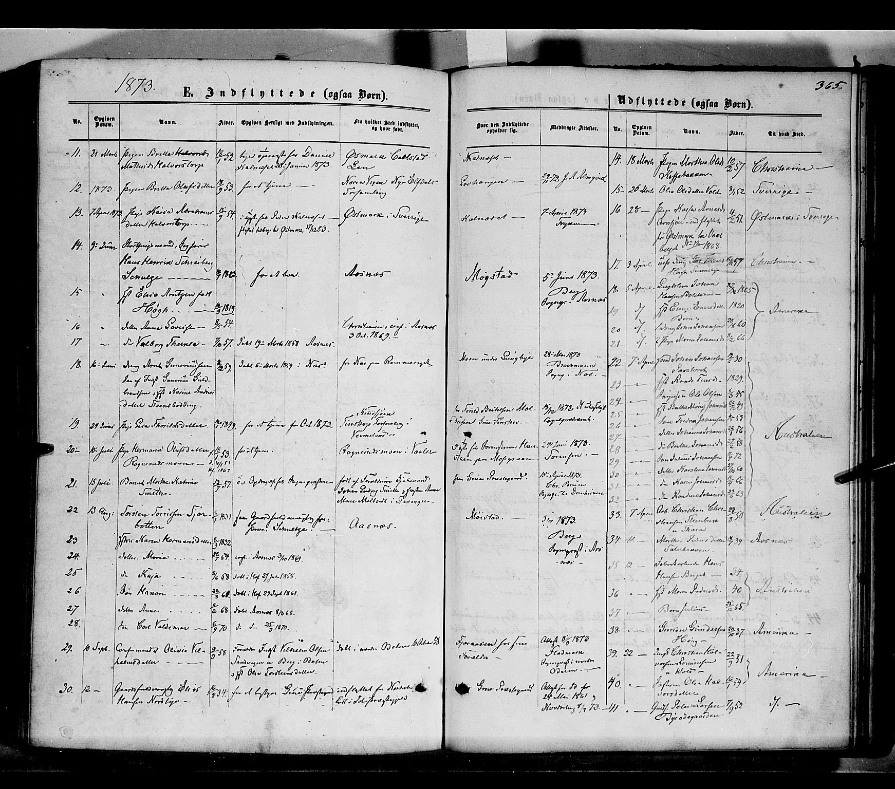 Grue prestekontor, SAH/PREST-036/H/Ha/Haa/L0010: Parish register (official) no. 10, 1864-1873, p. 365