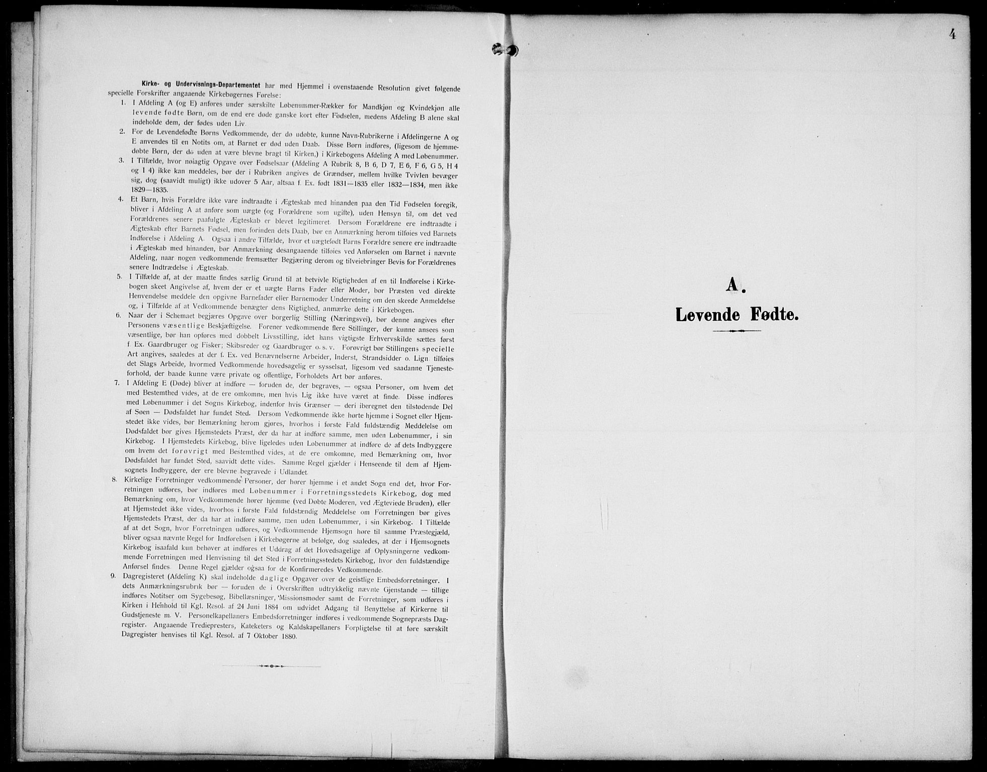 Jostedal sokneprestembete, AV/SAB-A-80601/H/Hab/Haba/L0002: Parish register (copy) no. A 2, 1907-1931, p. 4