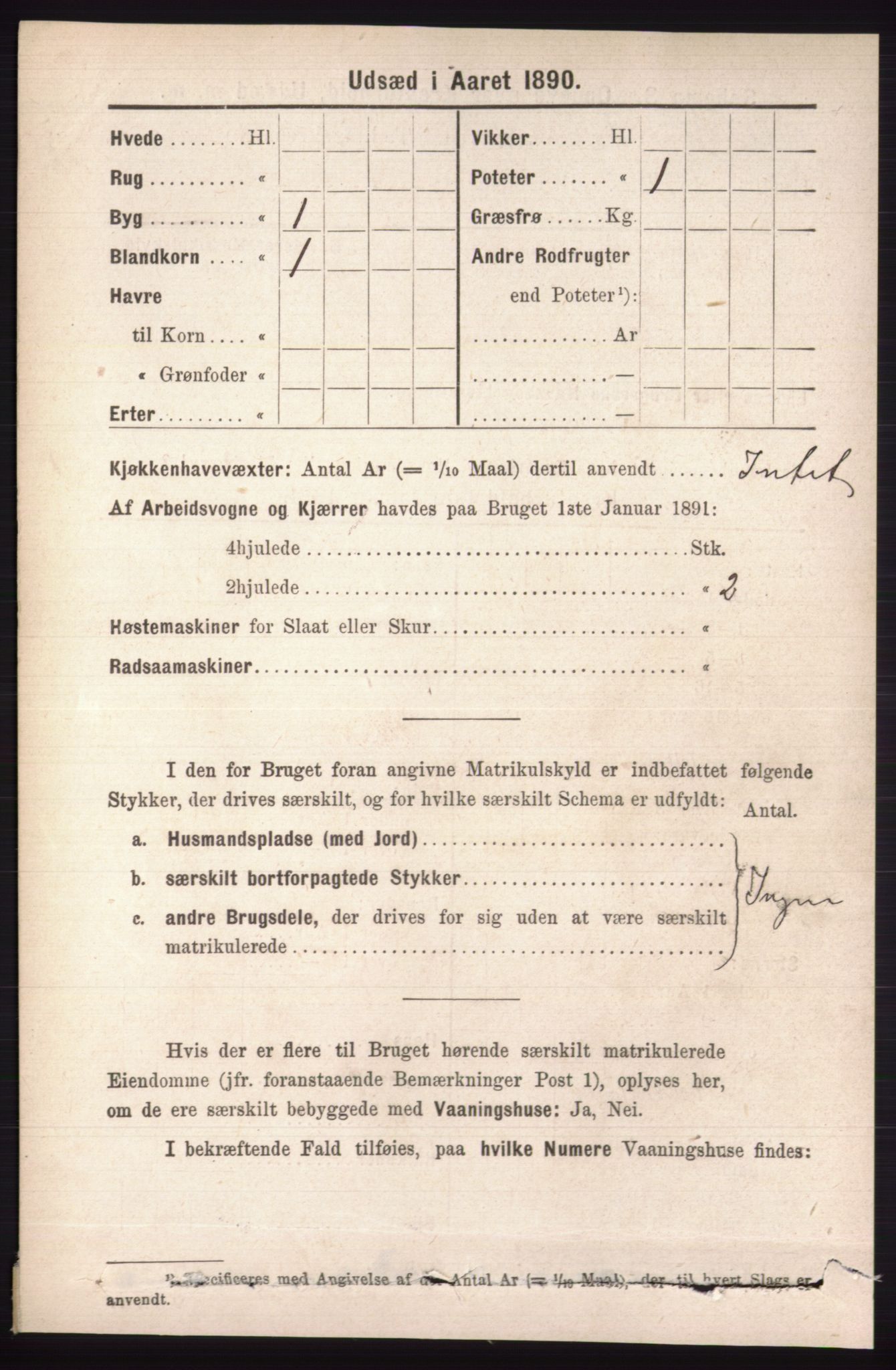 RA, 1891 census for 0438 Lille Elvedalen, 1891, p. 4235