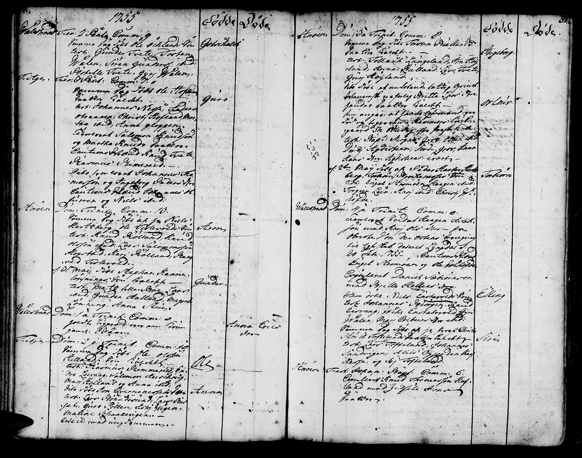 Stord sokneprestembete, SAB/A-78201/H/Haa: Parish register (official) no. A 2, 1744-1777, p. 81
