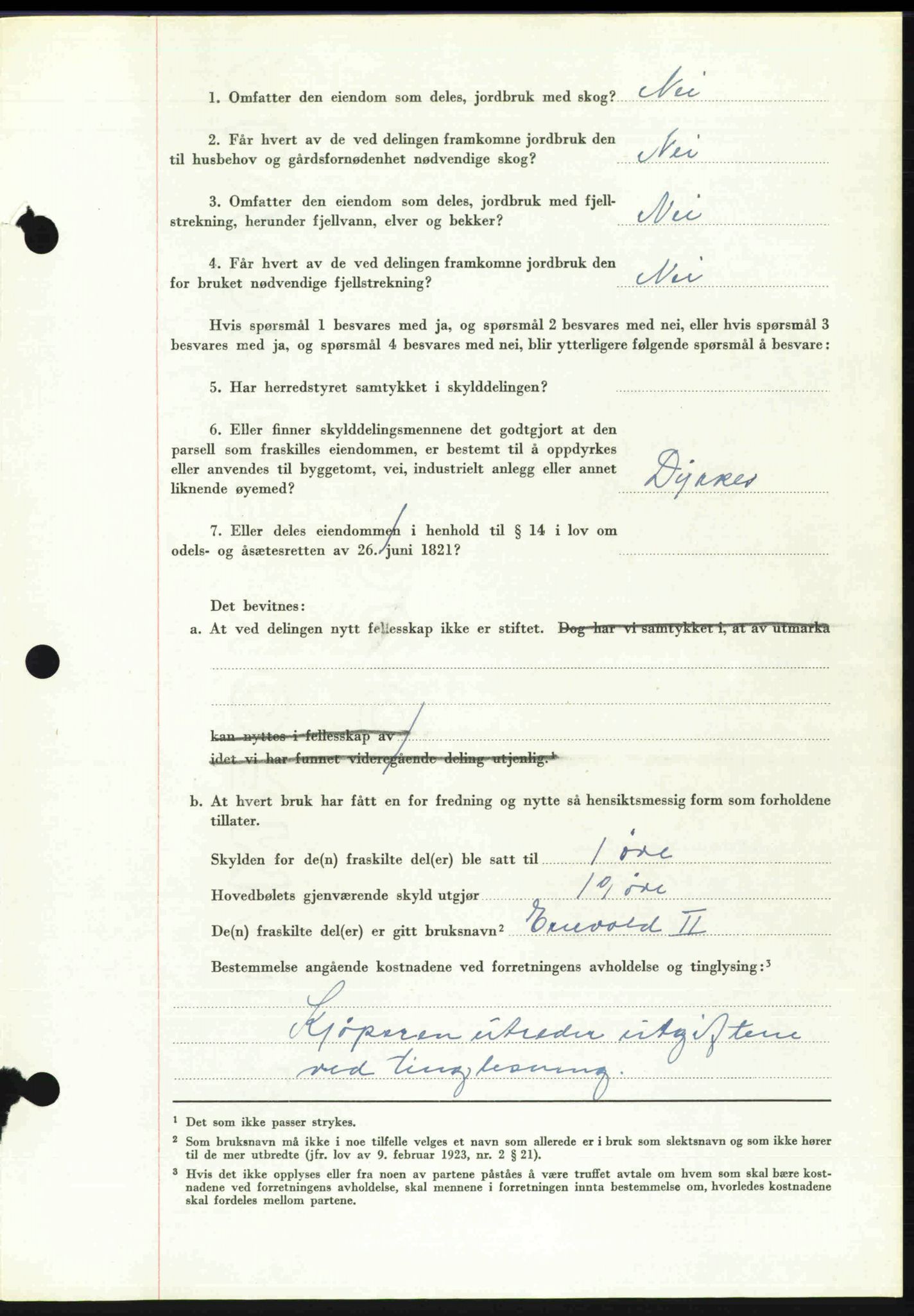 Toten tingrett, SAH/TING-006/H/Hb/Hbc/L0020: Mortgage book no. Hbc-20, 1948-1948, Diary no: : 1731/1948