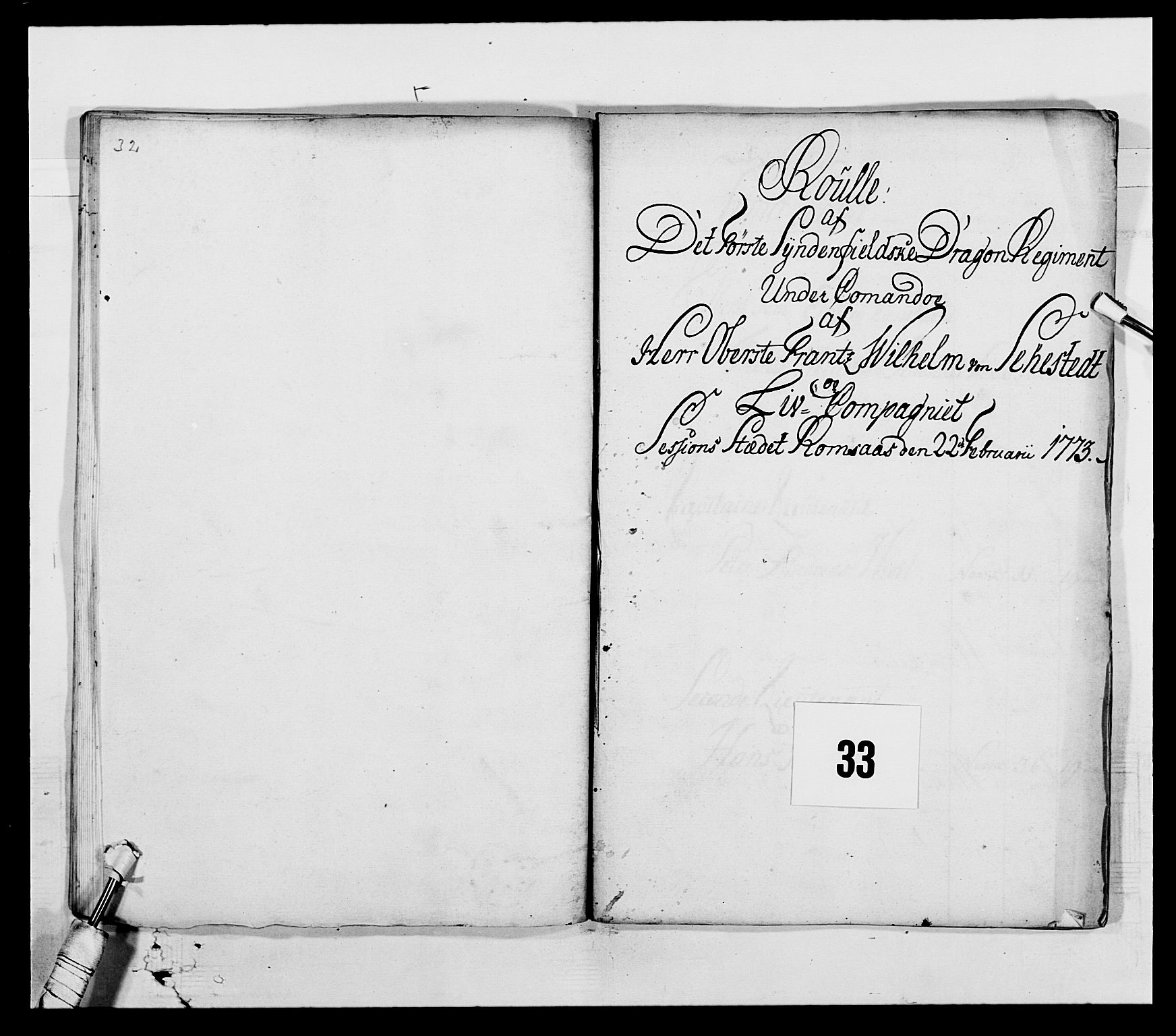 Generalitets- og kommissariatskollegiet, Det kongelige norske kommissariatskollegium, AV/RA-EA-5420/E/Eh/L0003: 1. Sønnafjelske dragonregiment, 1767-1812, p. 507