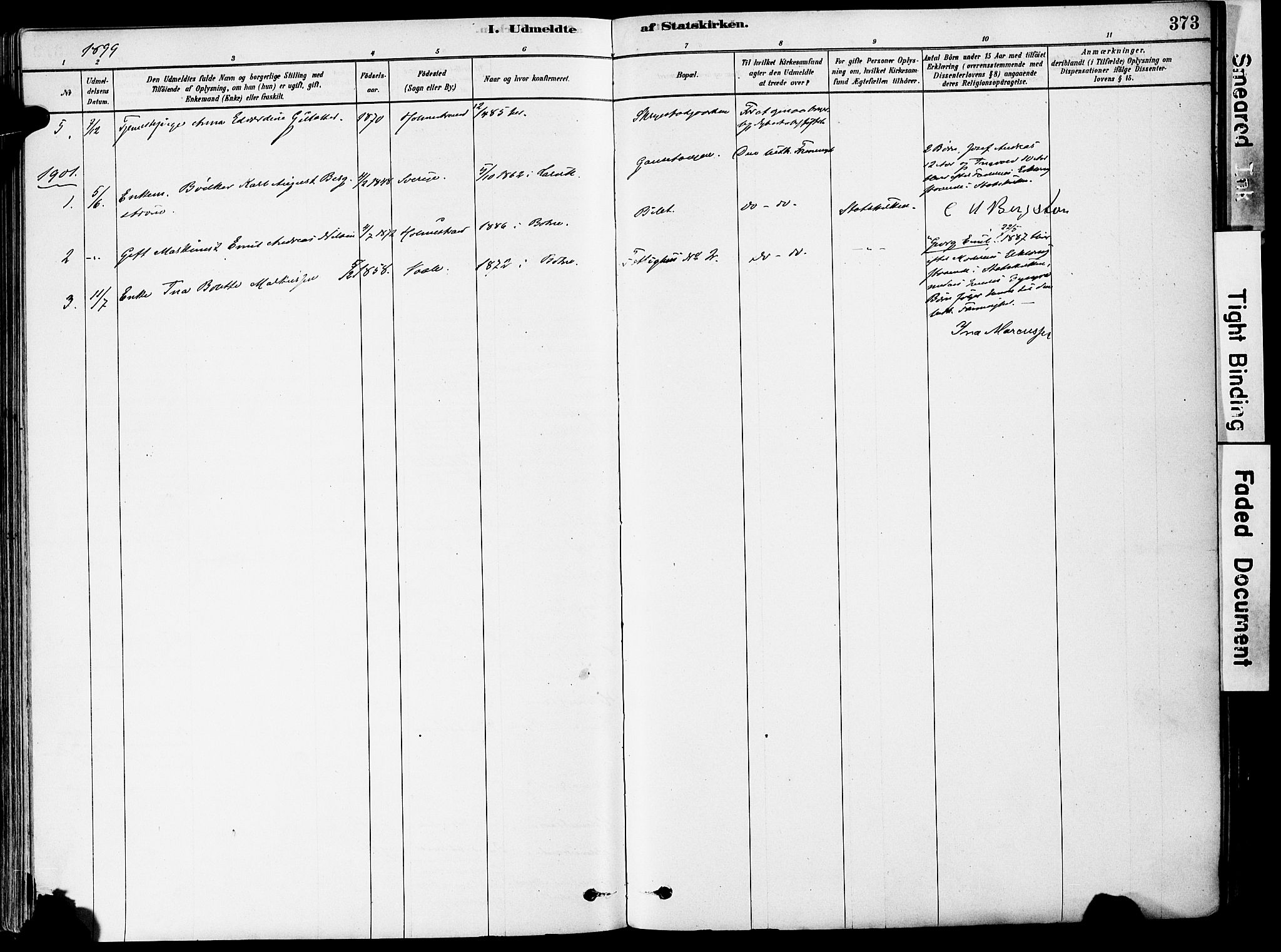 Holmestrand kirkebøker, SAKO/A-346/F/Fa/L0004: Parish register (official) no. 4, 1880-1901, p. 373