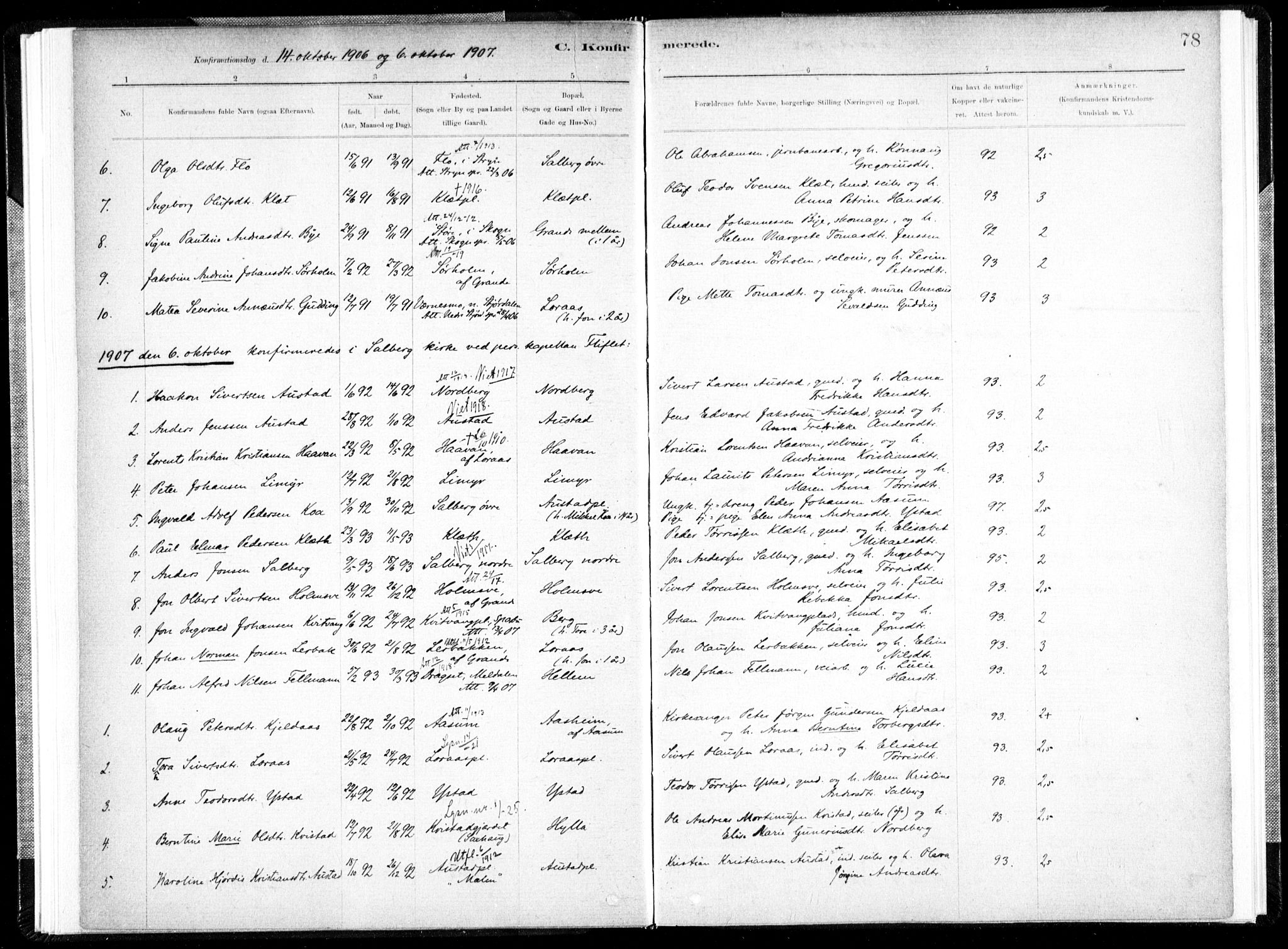 Ministerialprotokoller, klokkerbøker og fødselsregistre - Nord-Trøndelag, SAT/A-1458/731/L0309: Parish register (official) no. 731A01, 1879-1918, p. 78