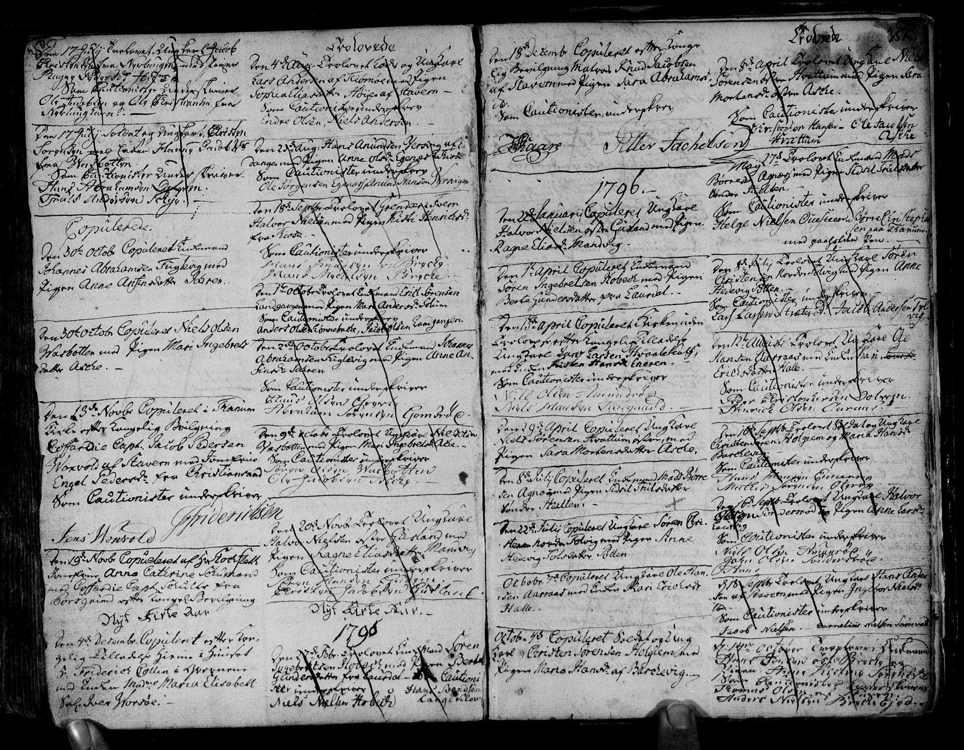 Brunlanes kirkebøker, SAKO/A-342/F/Fa/L0001: Parish register (official) no. I 1, 1766-1801, p. 350-351