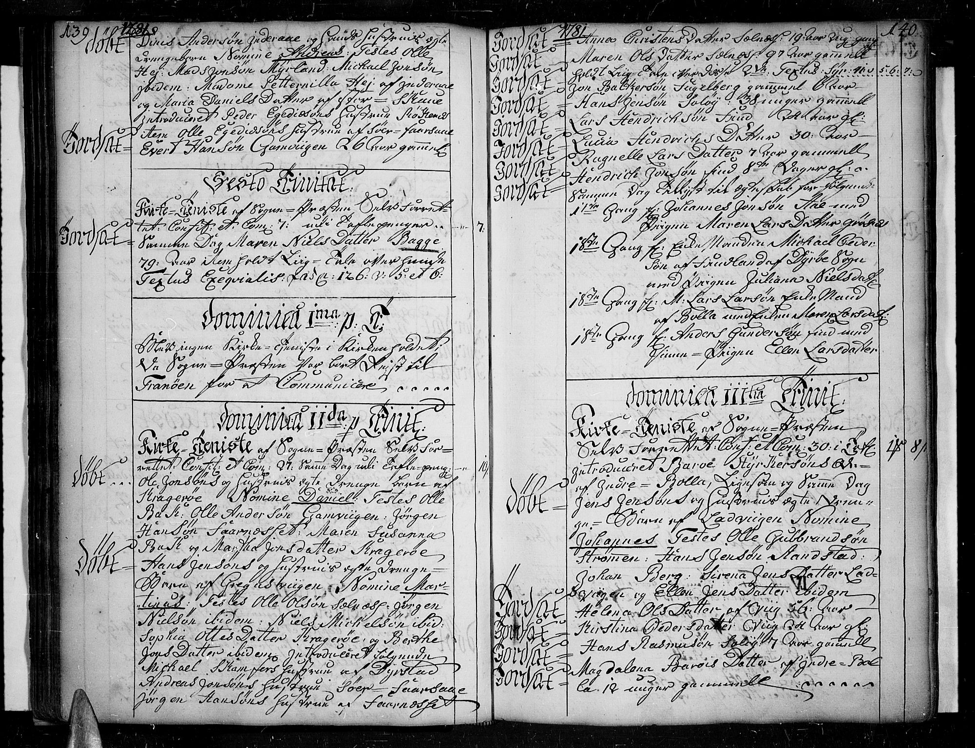 Ibestad sokneprestembete, AV/SATØ-S-0077/H/Ha/Haa/L0003kirke: Parish register (official) no. 3, 1776-1801, p. 139-140
