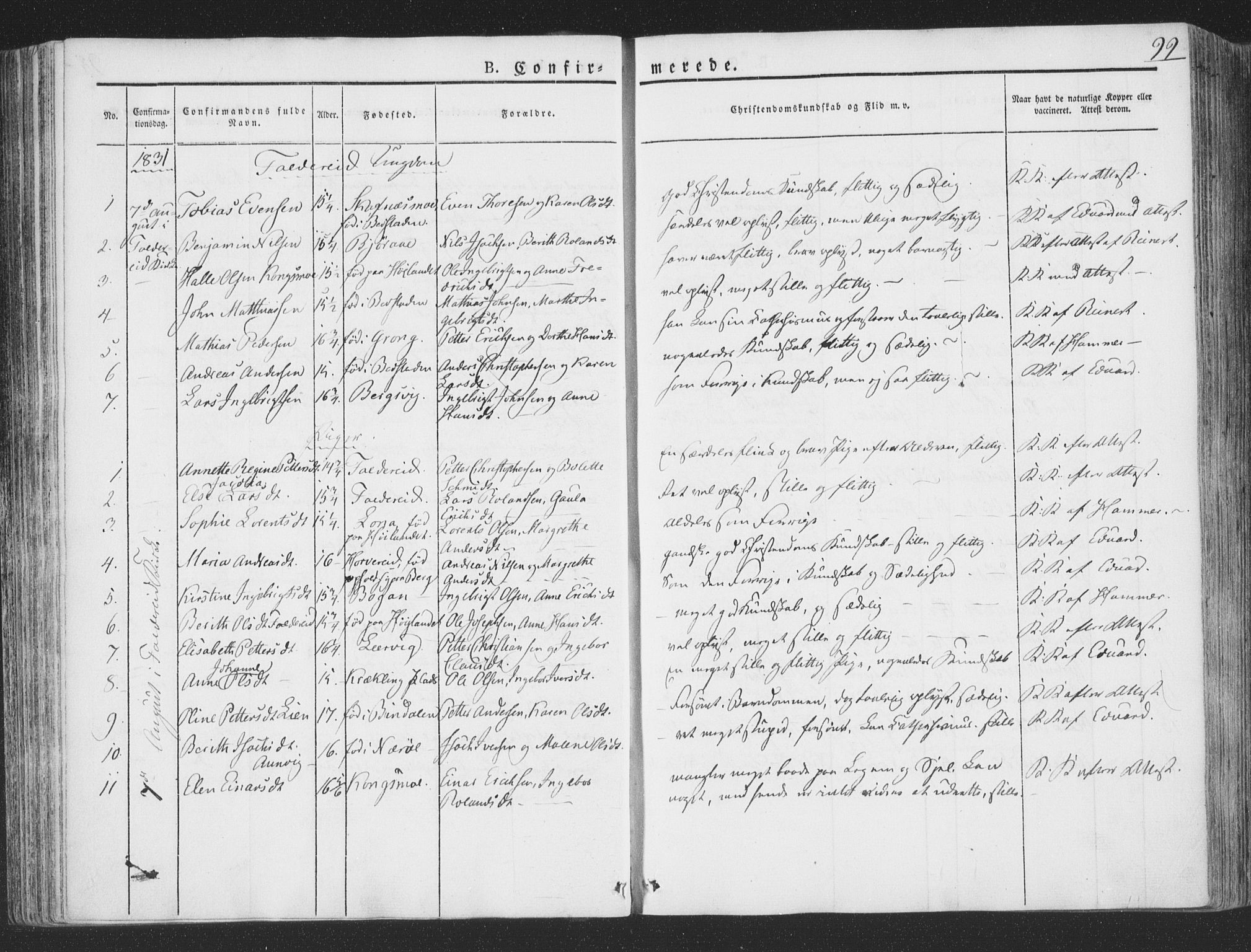 Ministerialprotokoller, klokkerbøker og fødselsregistre - Nord-Trøndelag, SAT/A-1458/780/L0639: Parish register (official) no. 780A04, 1830-1844, p. 99