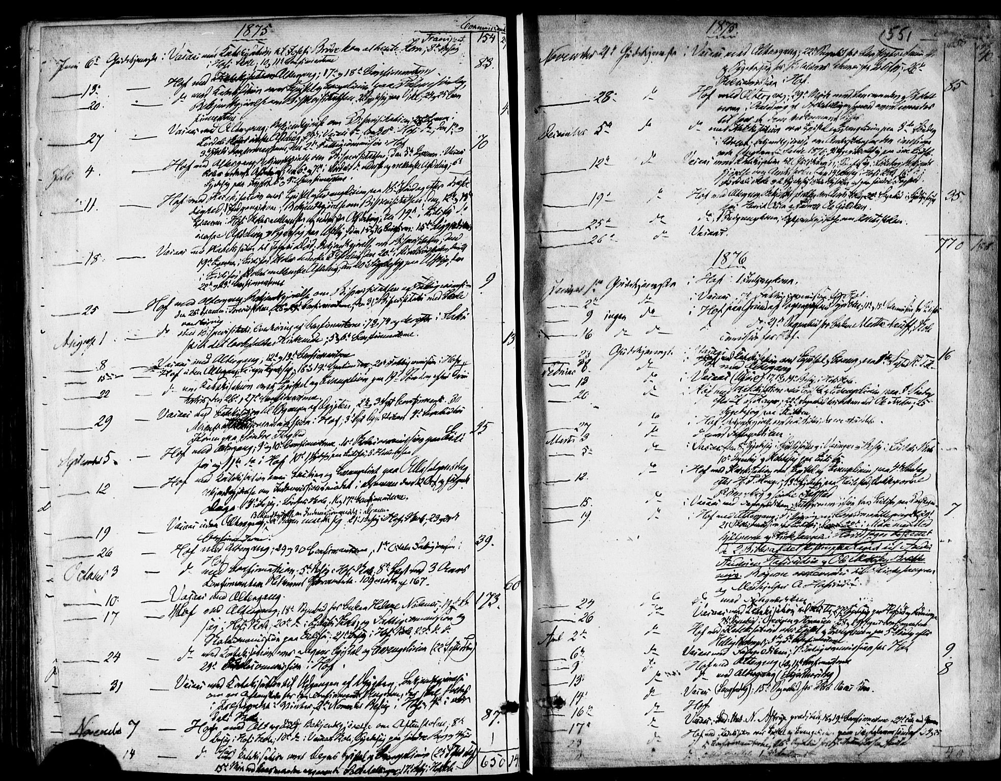 Hof kirkebøker, SAKO/A-64/F/Fa/L0006: Parish register (official) no. I 6, 1851-1877, p. 551