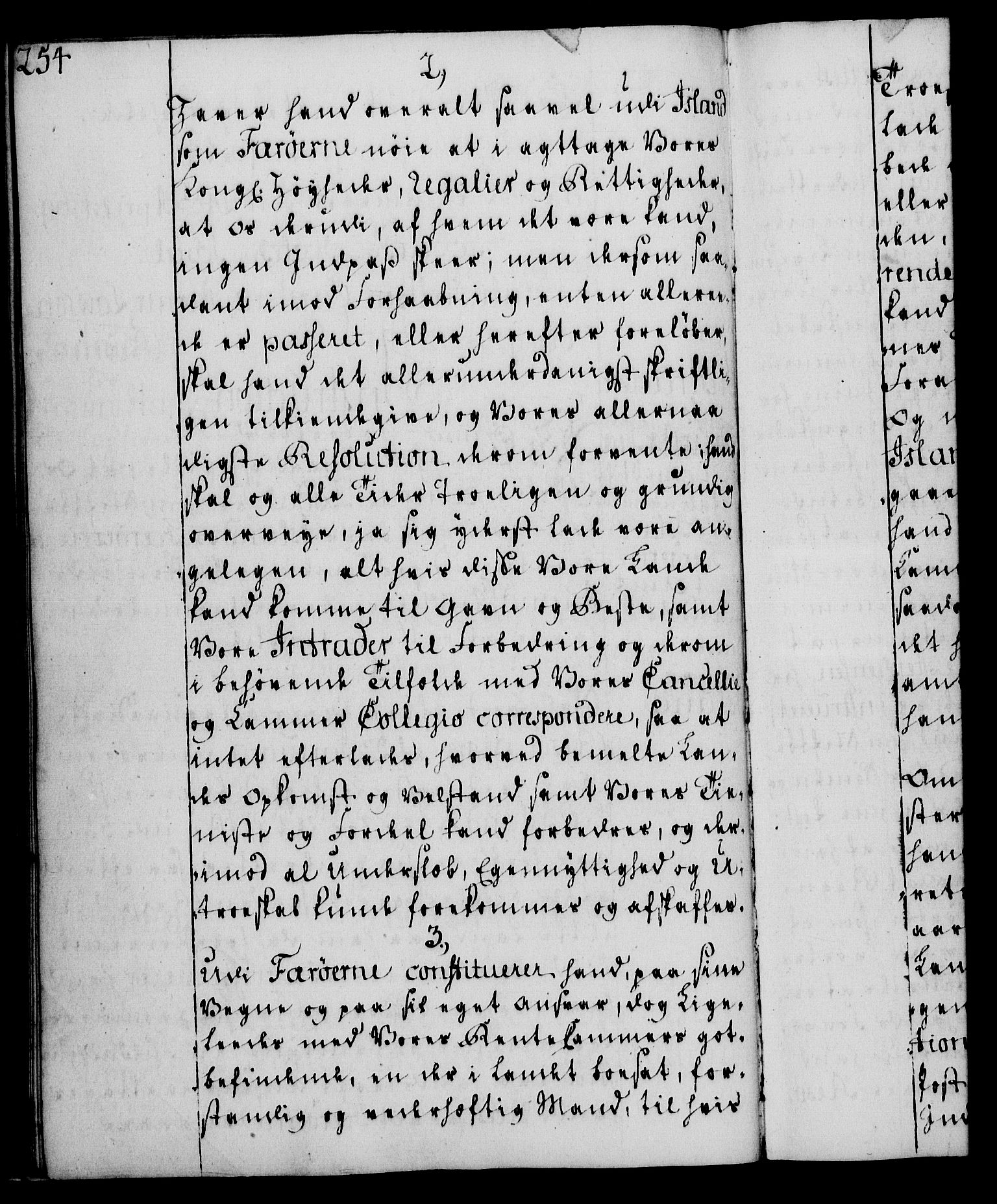 Rentekammeret, Kammerkanselliet, RA/EA-3111/G/Gg/Ggi/L0003: Norsk instruksjonsprotokoll med register (merket RK 53.36), 1751-1775, p. 254