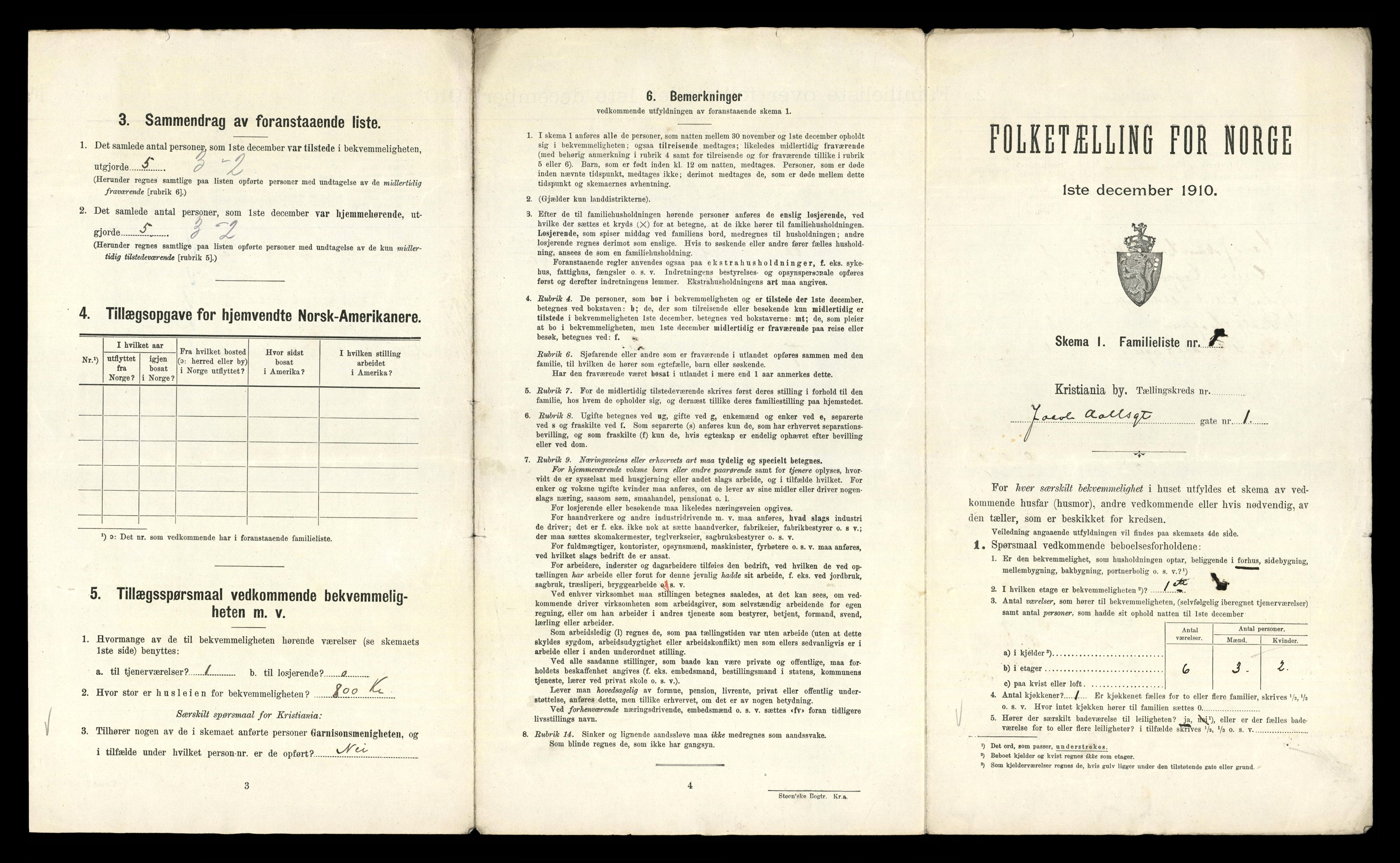 RA, 1910 census for Kristiania, 1910, p. 43847