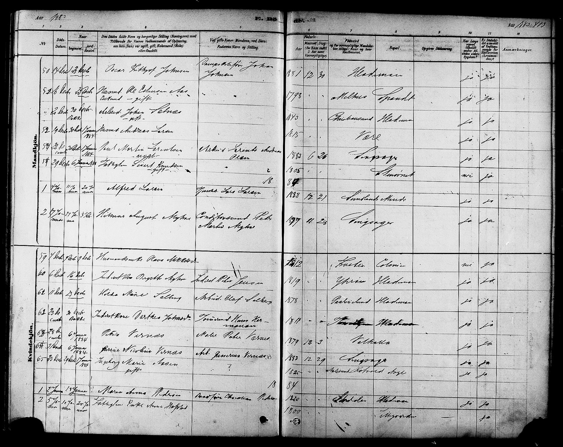 Ministerialprotokoller, klokkerbøker og fødselsregistre - Sør-Trøndelag, SAT/A-1456/606/L0294: Parish register (official) no. 606A09, 1878-1886, p. 413