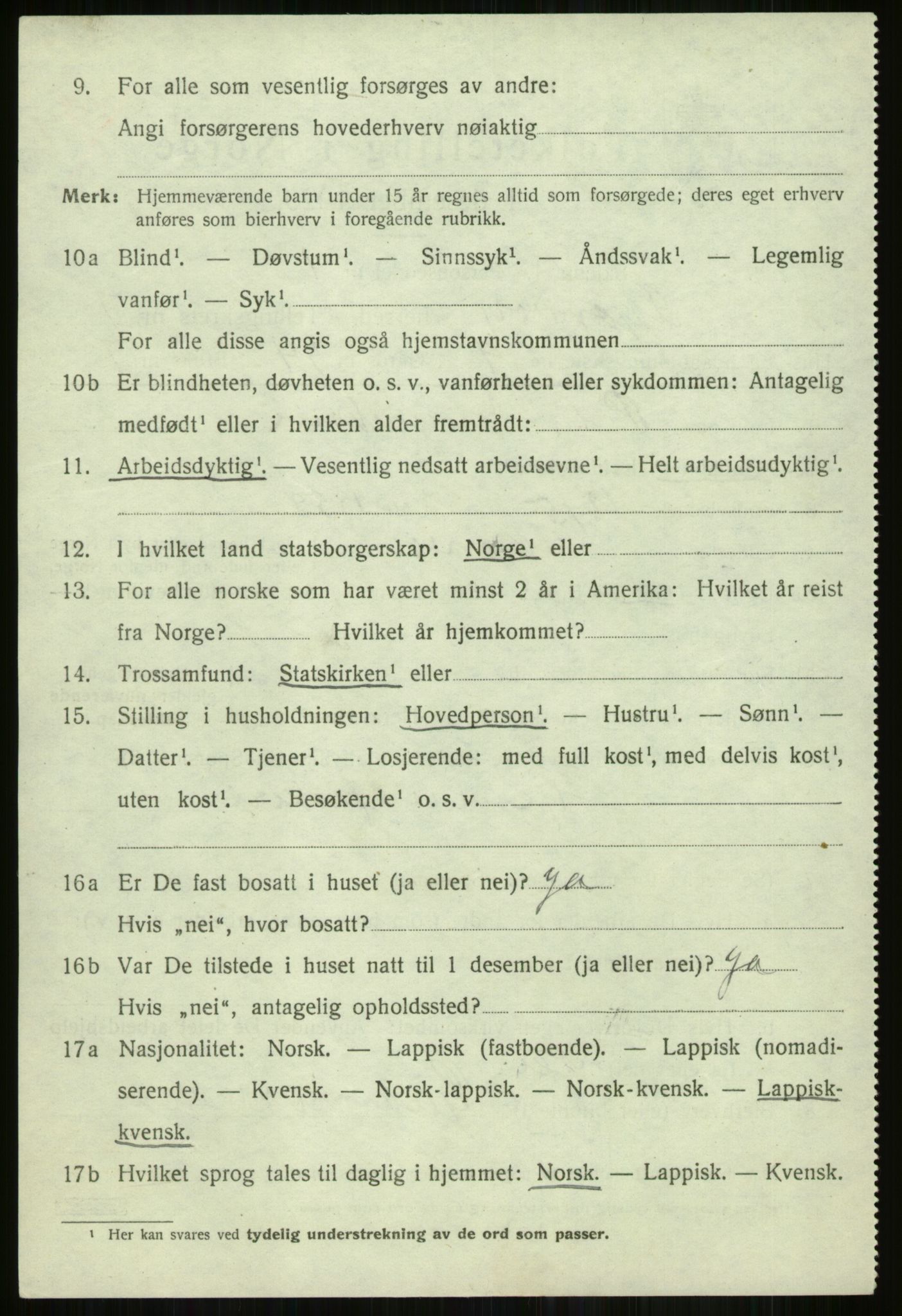 SATØ, 1920 census for Skjervøy, 1920, p. 4314