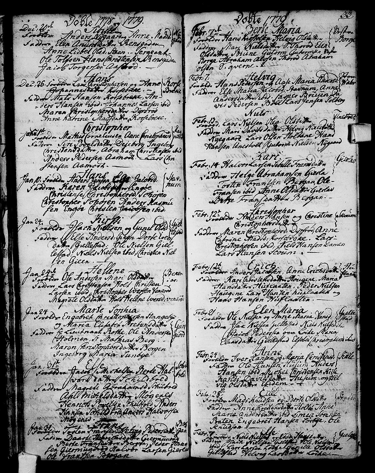 Stokke kirkebøker, SAKO/A-320/F/Fa/L0003: Parish register (official) no. I 3, 1771-1803, p. 33