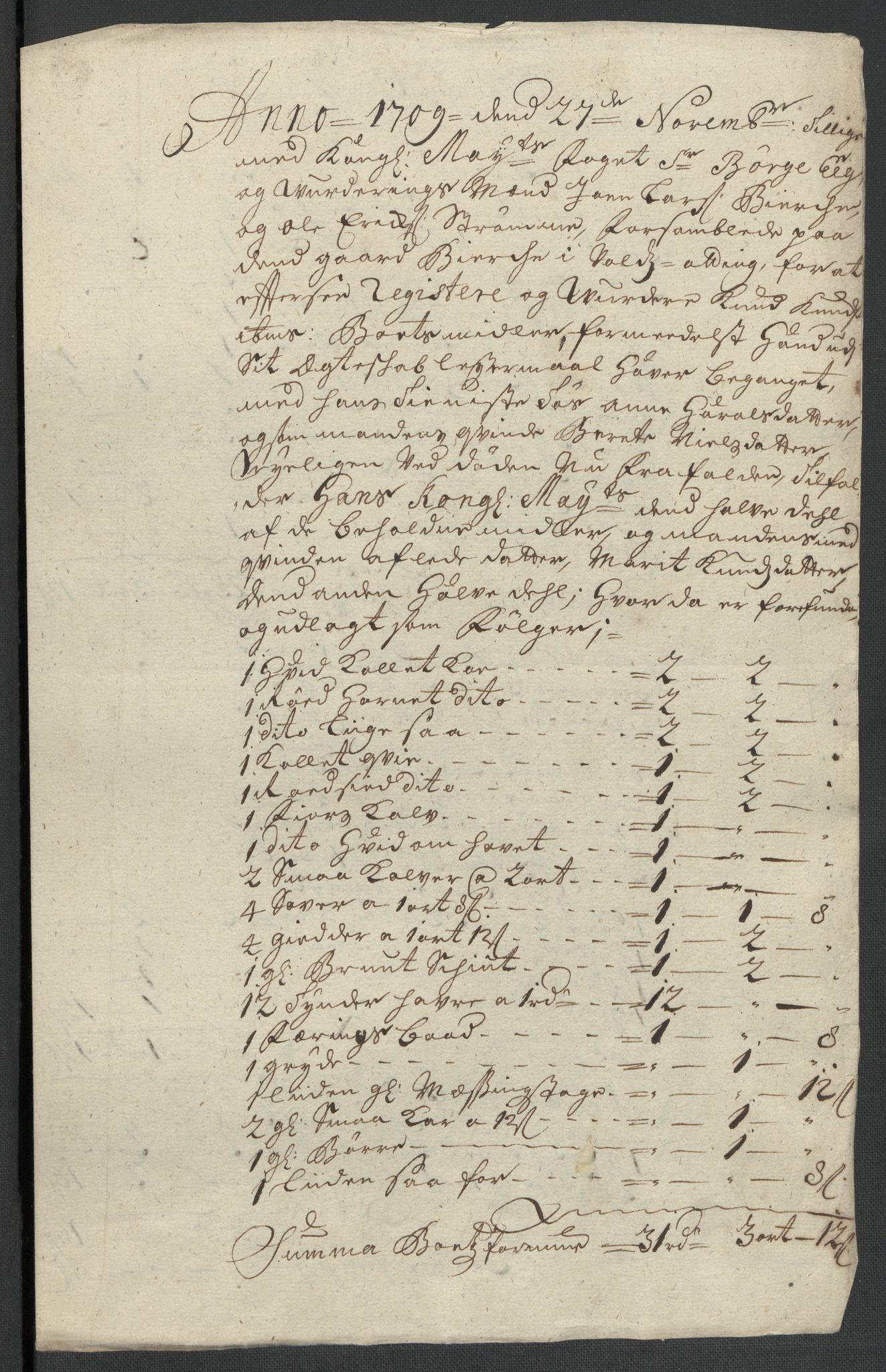 Rentekammeret inntil 1814, Reviderte regnskaper, Fogderegnskap, RA/EA-4092/R55/L3659: Fogderegnskap Romsdal, 1709-1710, p. 391