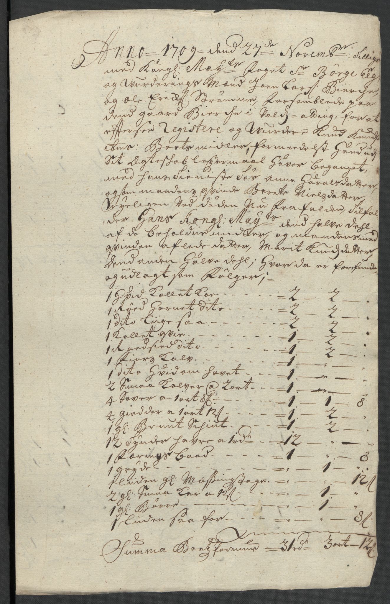 Rentekammeret inntil 1814, Reviderte regnskaper, Fogderegnskap, AV/RA-EA-4092/R55/L3659: Fogderegnskap Romsdal, 1709-1710, p. 391