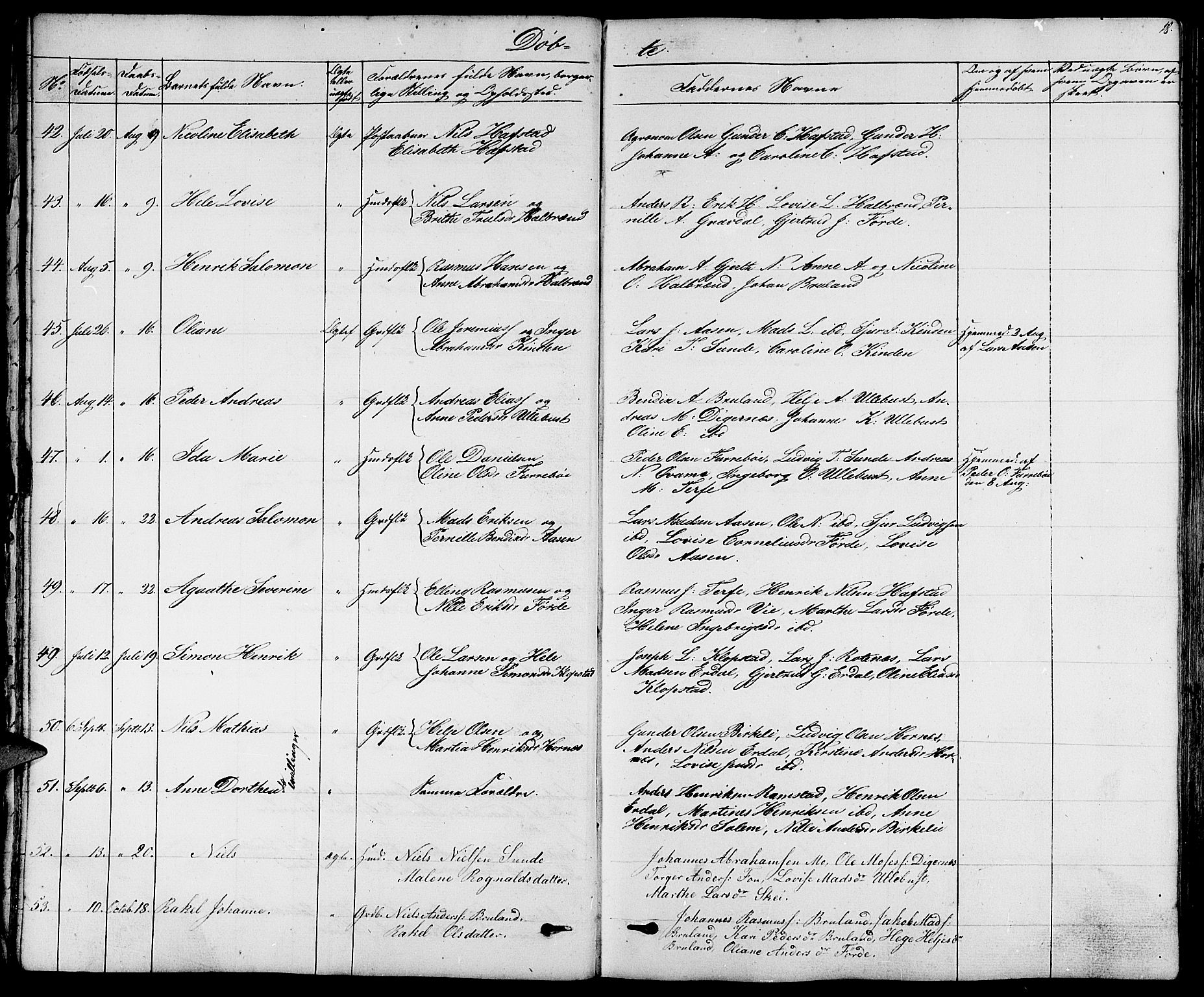 Førde sokneprestembete, AV/SAB-A-79901/H/Hab/Haba/L0001: Parish register (copy) no. A 1, 1853-1880, p. 18