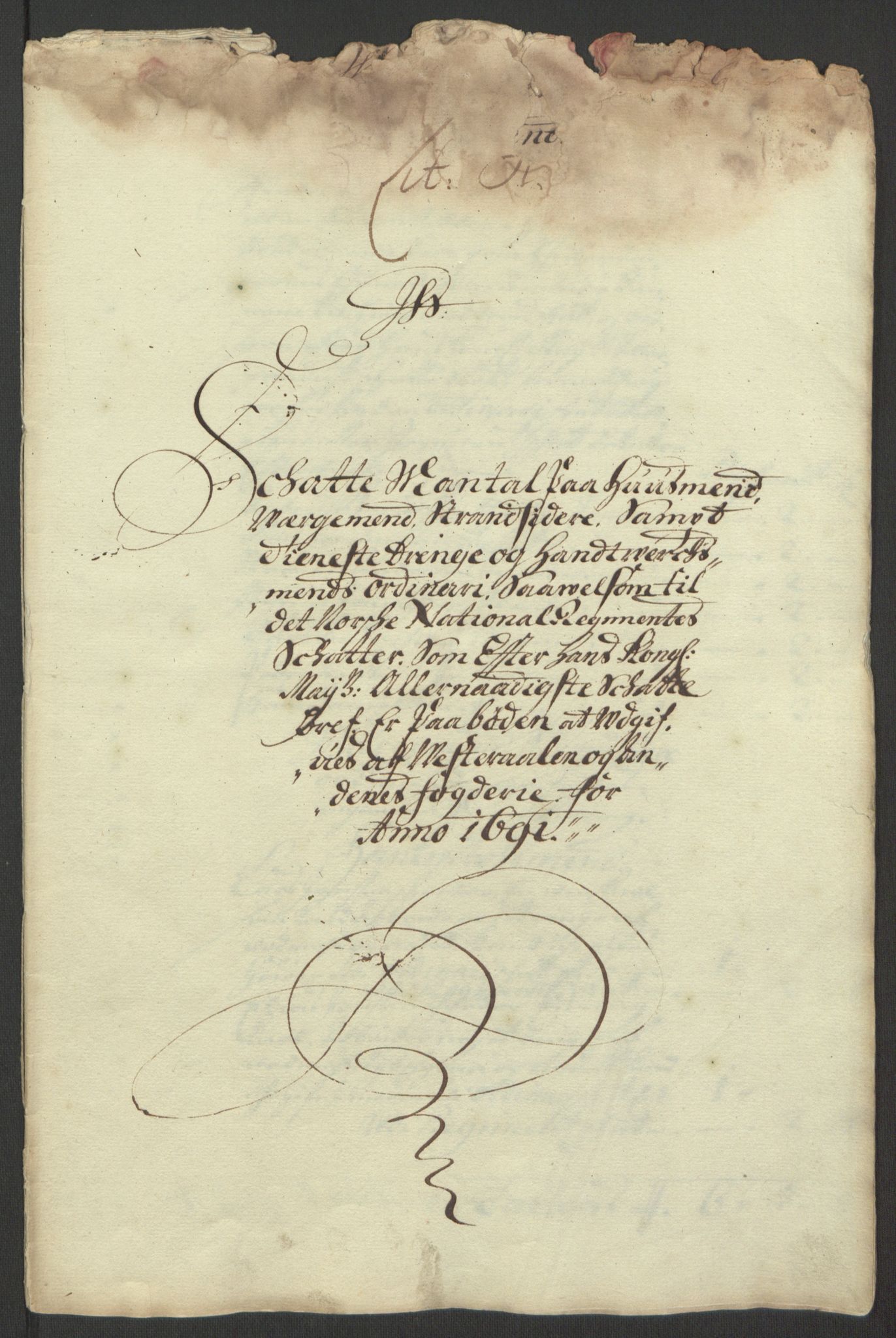 Rentekammeret inntil 1814, Reviderte regnskaper, Fogderegnskap, RA/EA-4092/R67/L4676: Fogderegnskap Vesterålen, Andenes og Lofoten, 1691-1693, p. 8