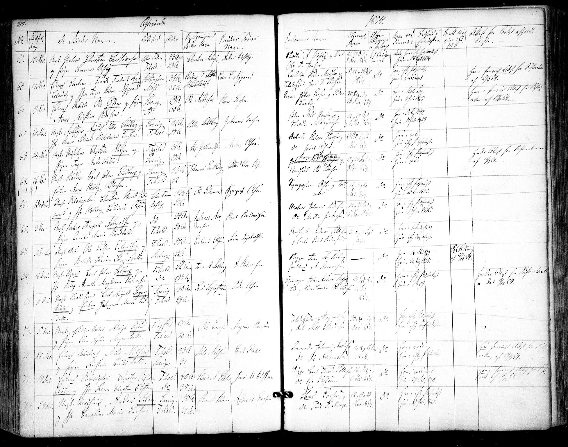 Halden prestekontor Kirkebøker, AV/SAO-A-10909/F/Fa/L0006: Parish register (official) no. I 6, 1845-1856, p. 317