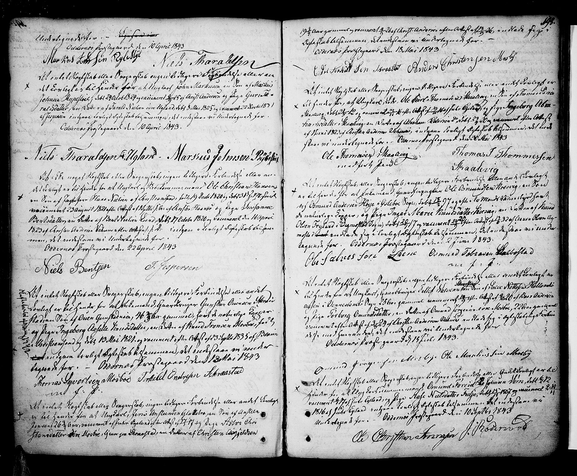 Oddernes sokneprestkontor, AV/SAK-1111-0033/F/Fa/Faa/L0004: Parish register (official) no. A 4, 1764-1820, p. 193