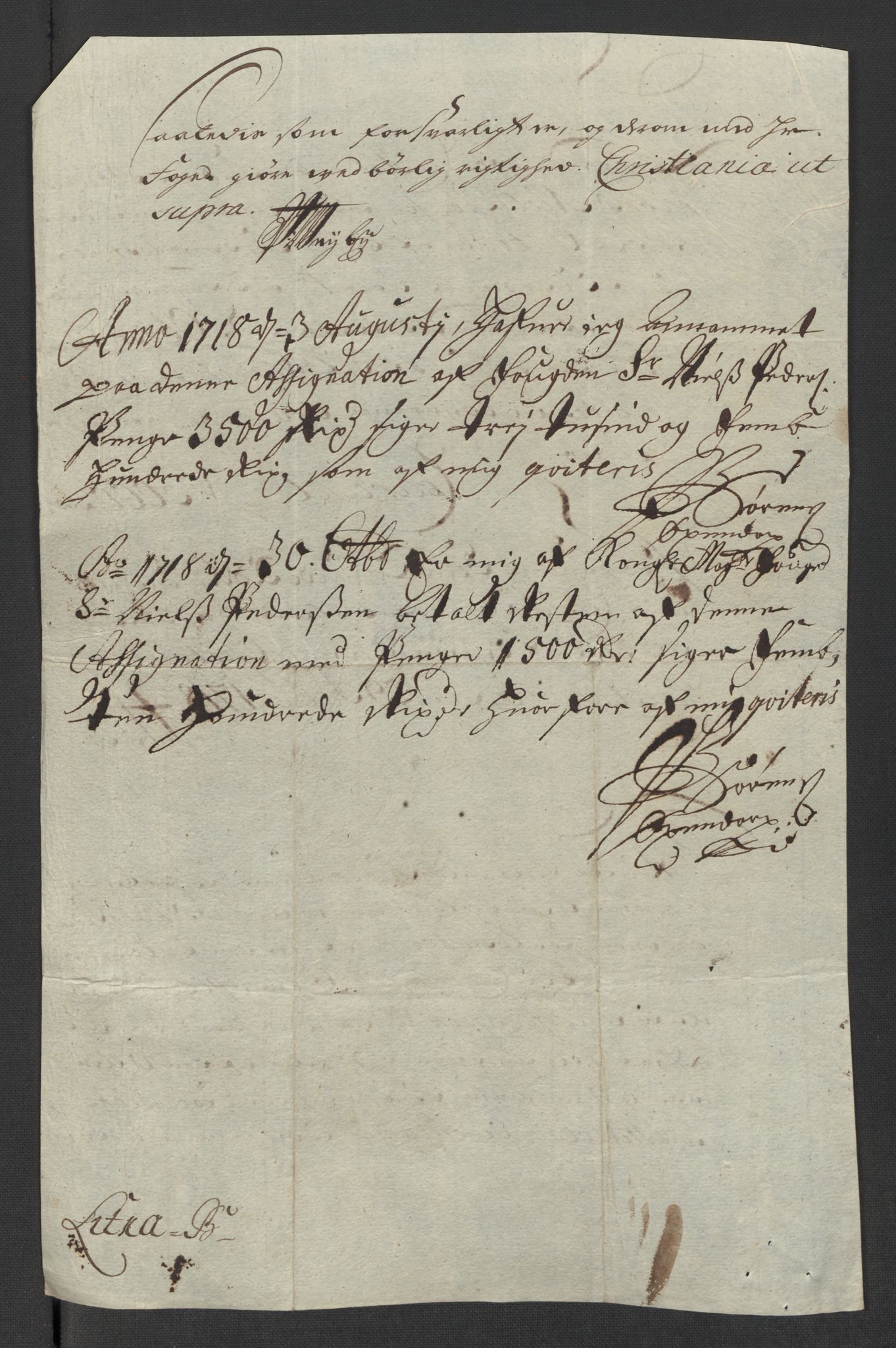 Rentekammeret inntil 1814, Reviderte regnskaper, Fogderegnskap, AV/RA-EA-4092/R39/L2327: Fogderegnskap Nedenes, 1718, p. 267