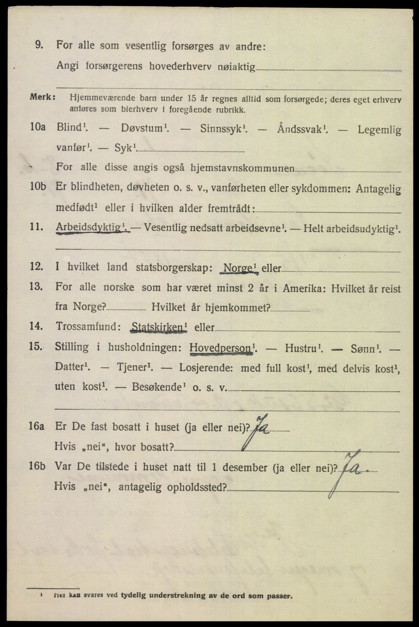 SAK, 1920 census for Søgne, 1920, p. 4798