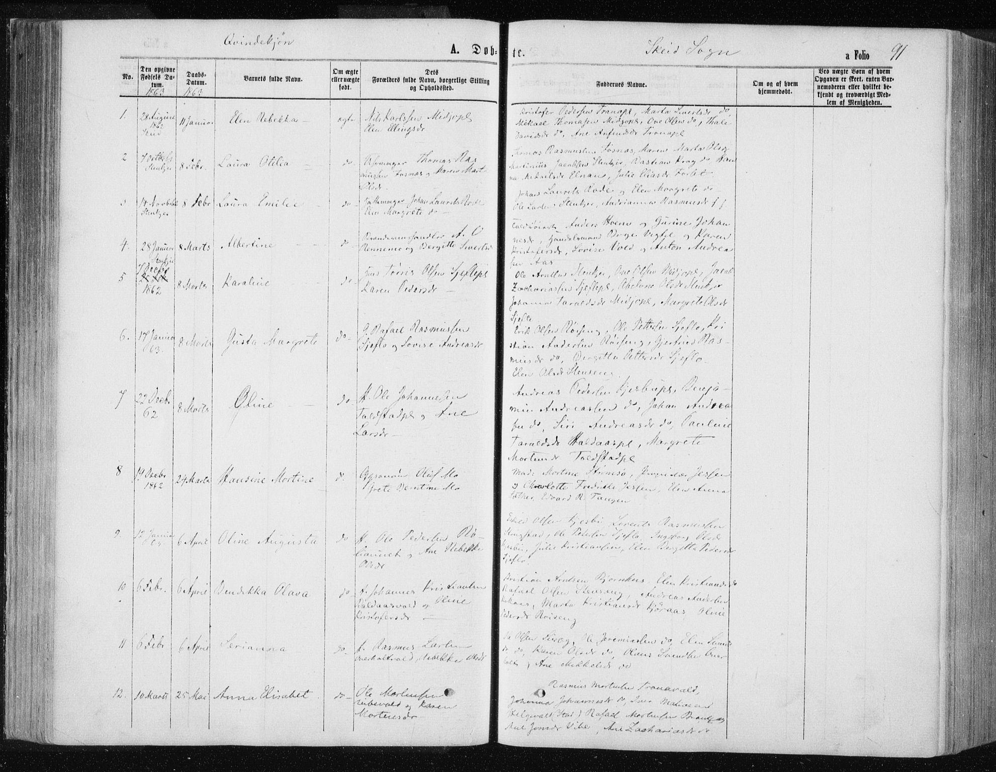 Ministerialprotokoller, klokkerbøker og fødselsregistre - Nord-Trøndelag, AV/SAT-A-1458/735/L0345: Parish register (official) no. 735A08 /2, 1863-1872, p. 91