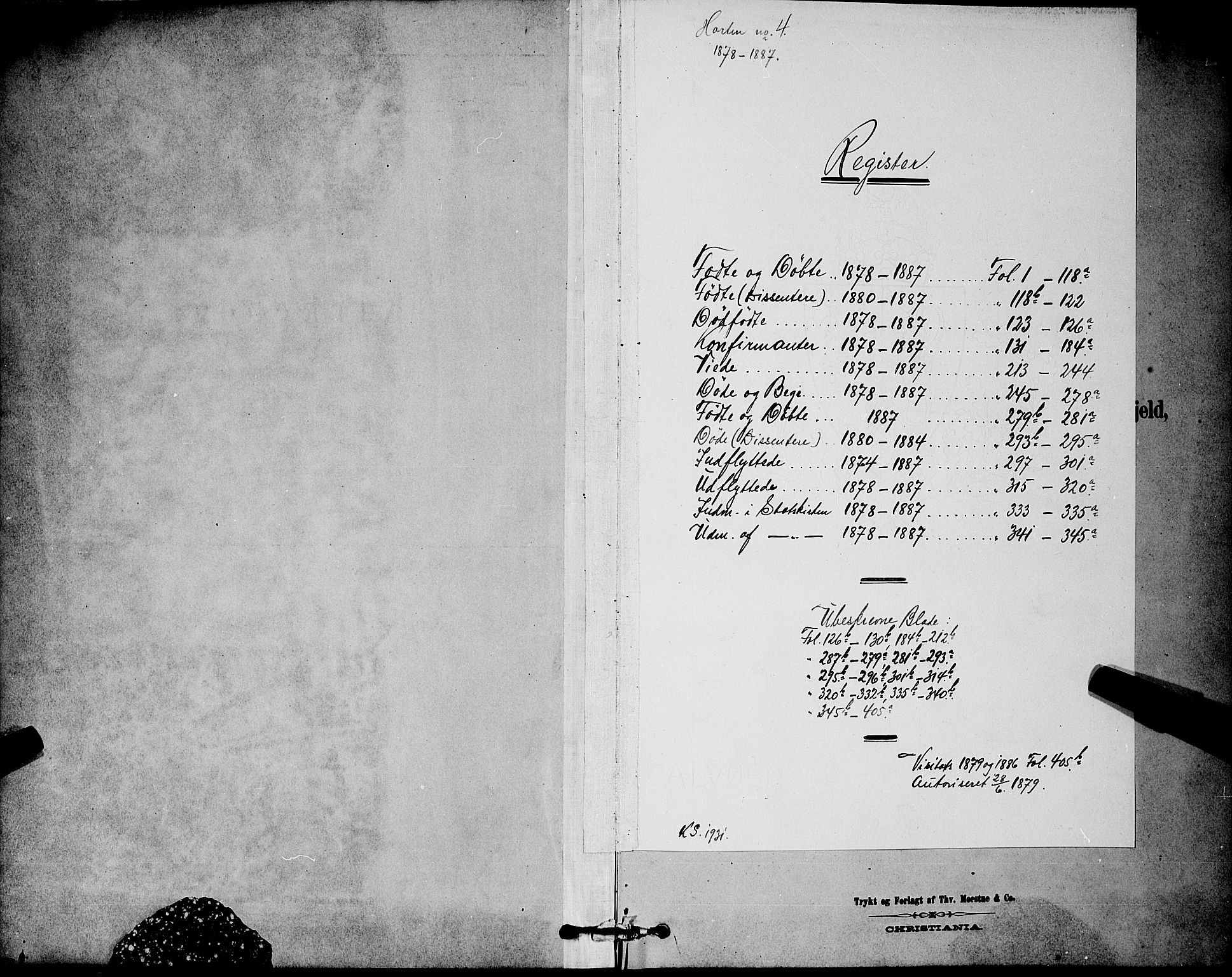 Horten kirkebøker, AV/SAKO-A-348/G/Ga/L0003: Parish register (copy) no. 4, 1878-1887