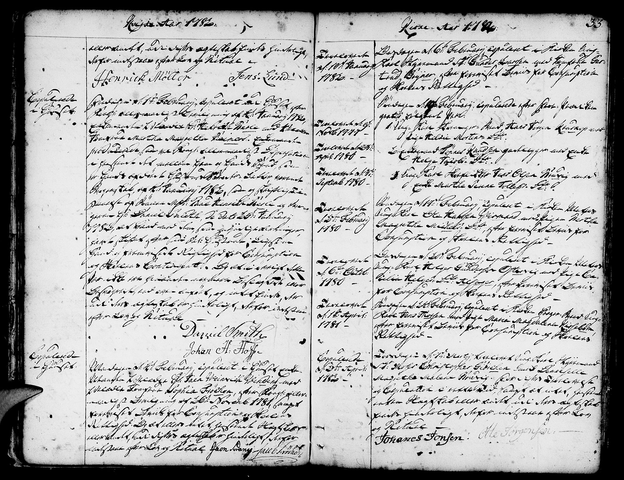 Nykirken Sokneprestembete, SAB/A-77101/H/Haa/L0008: Parish register (official) no. A 8, 1776-1814, p. 34