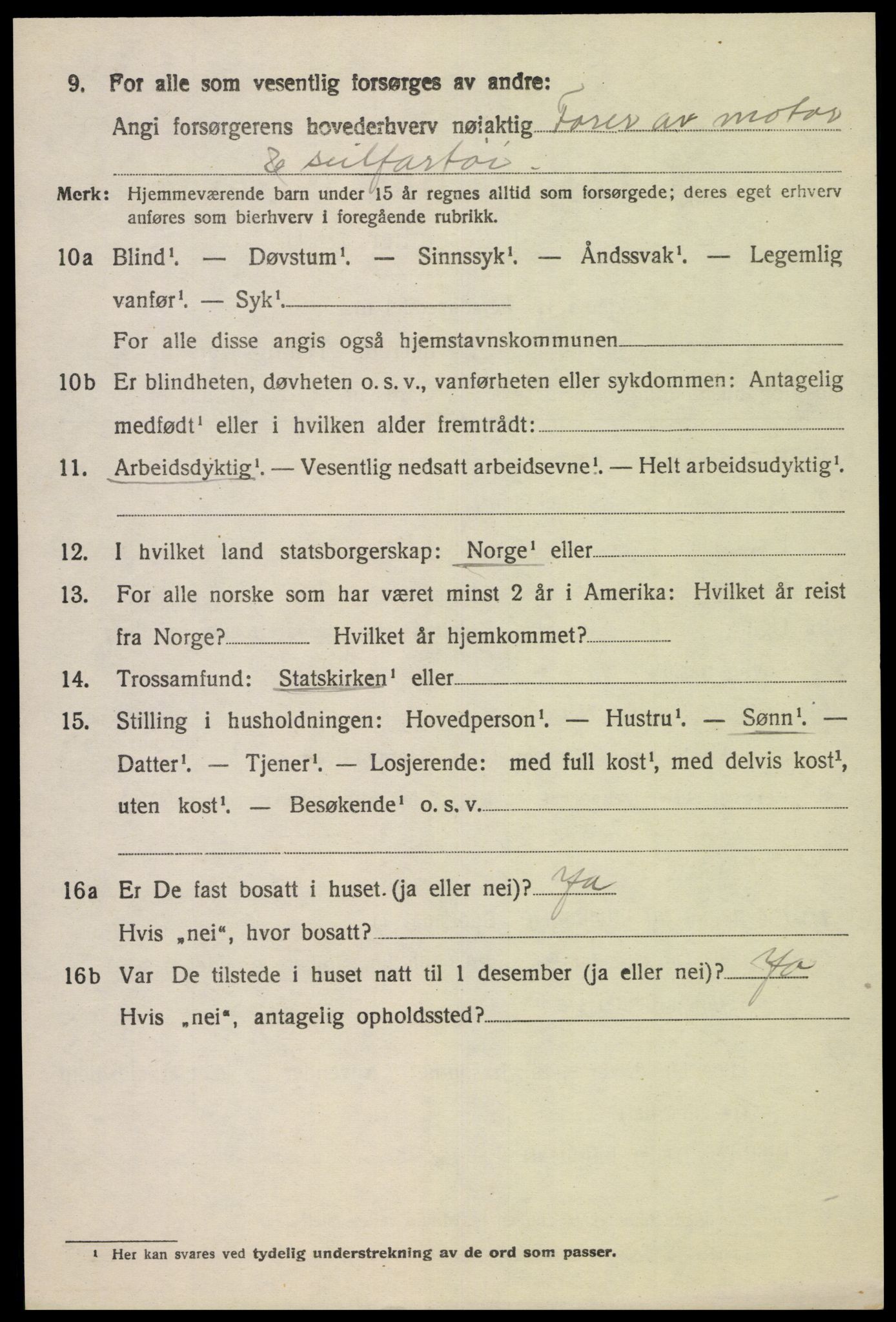 SAK, 1920 census for Hidra, 1920, p. 4079