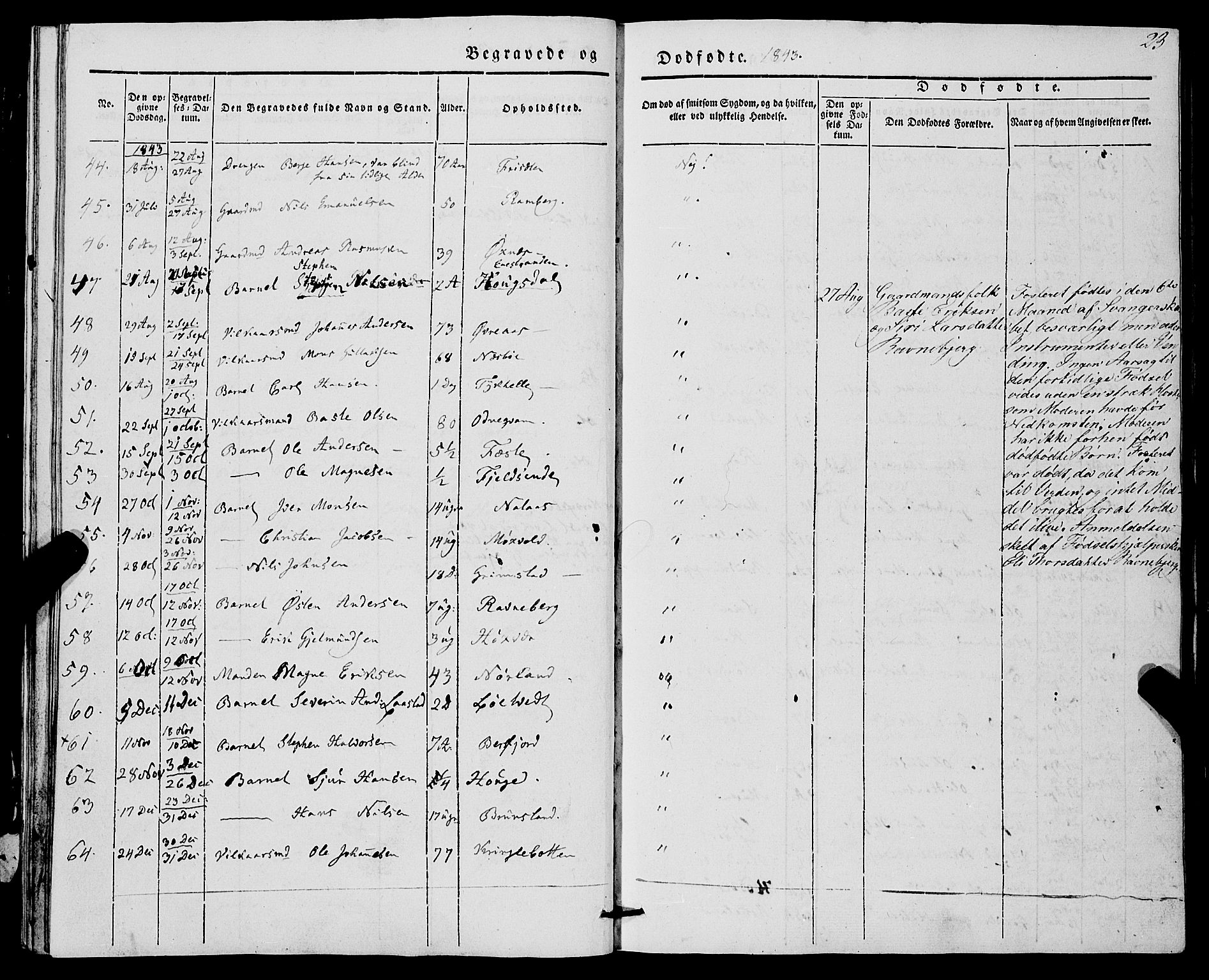 Lindås Sokneprestembete, AV/SAB-A-76701/H/Haa/Haaa/L0014: Parish register (official) no. A 14, 1835-1847, p. 23