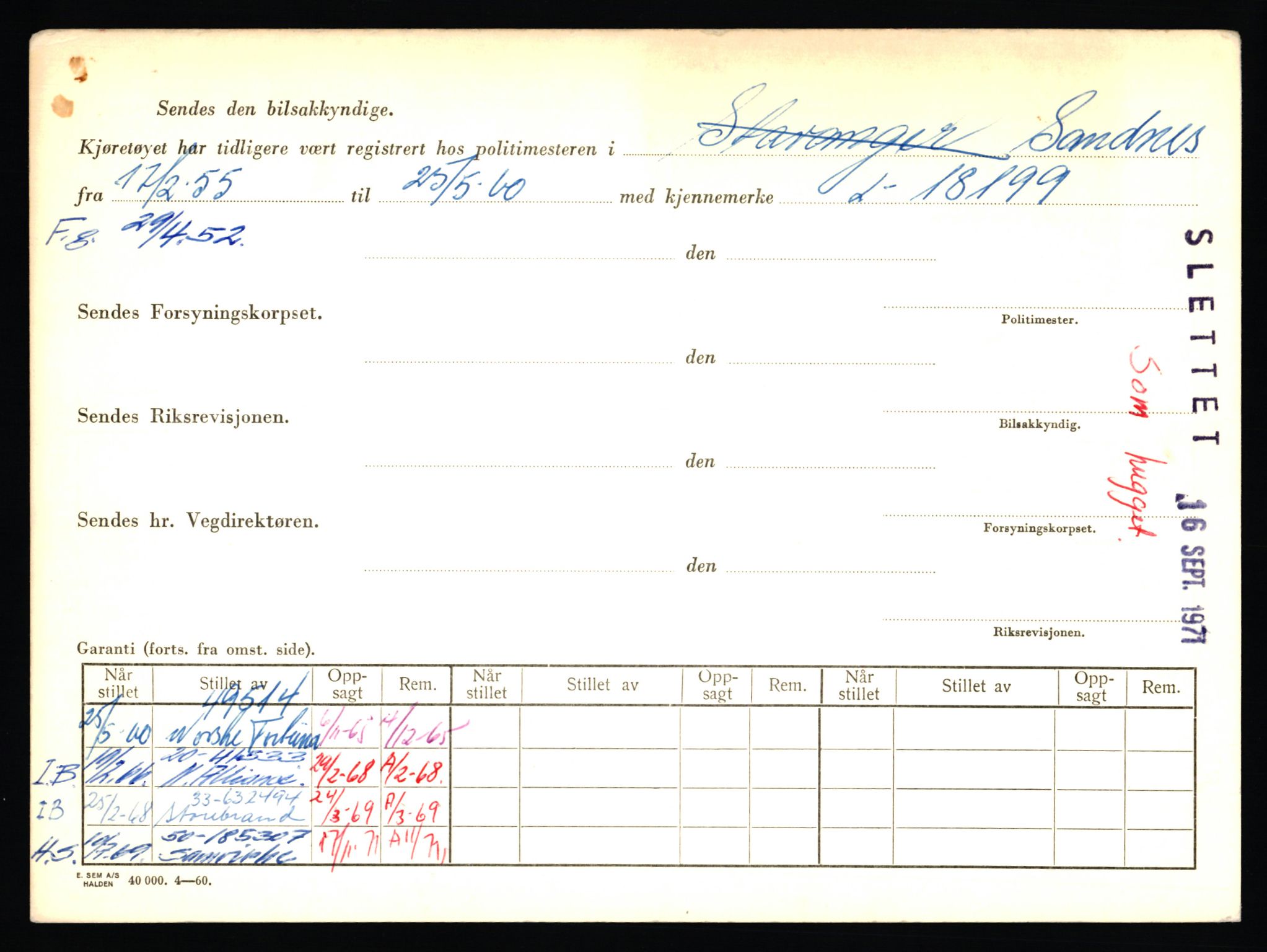 Stavanger trafikkstasjon, SAST/A-101942/0/F/L0052: L-52100 - L-52899, 1930-1971, p. 252