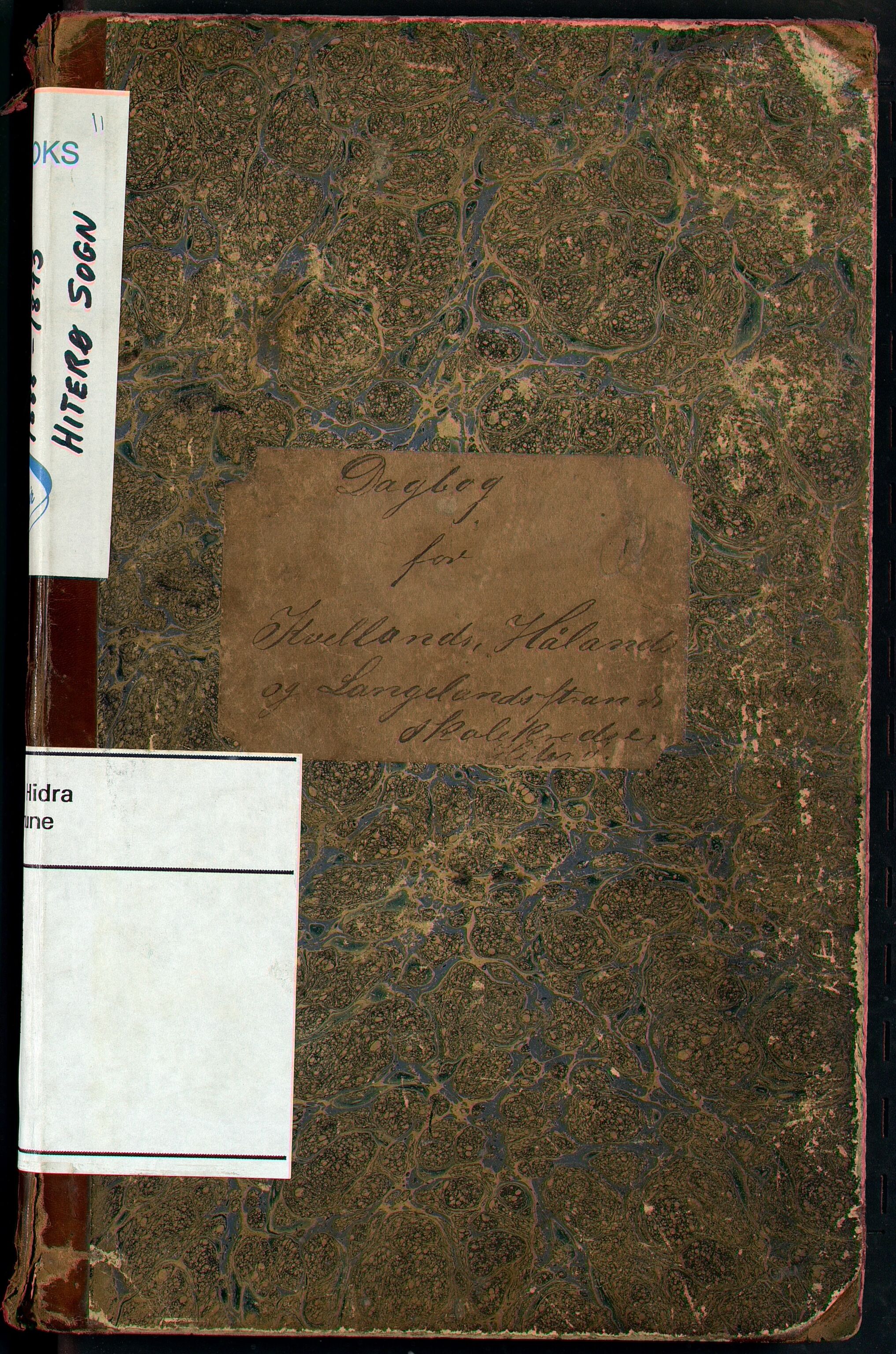 Nes og Hidra kommune - Kvelland Skole, ARKSOR/1004NH552/I/L0001: Dagbok, 1888-1893