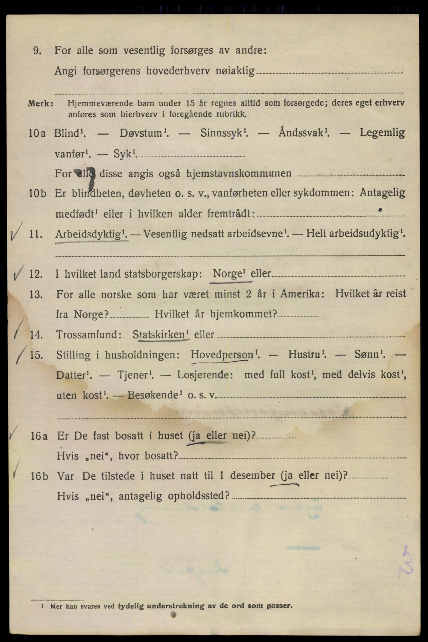 SAO, 1920 census for Kristiania, 1920, p. 366932