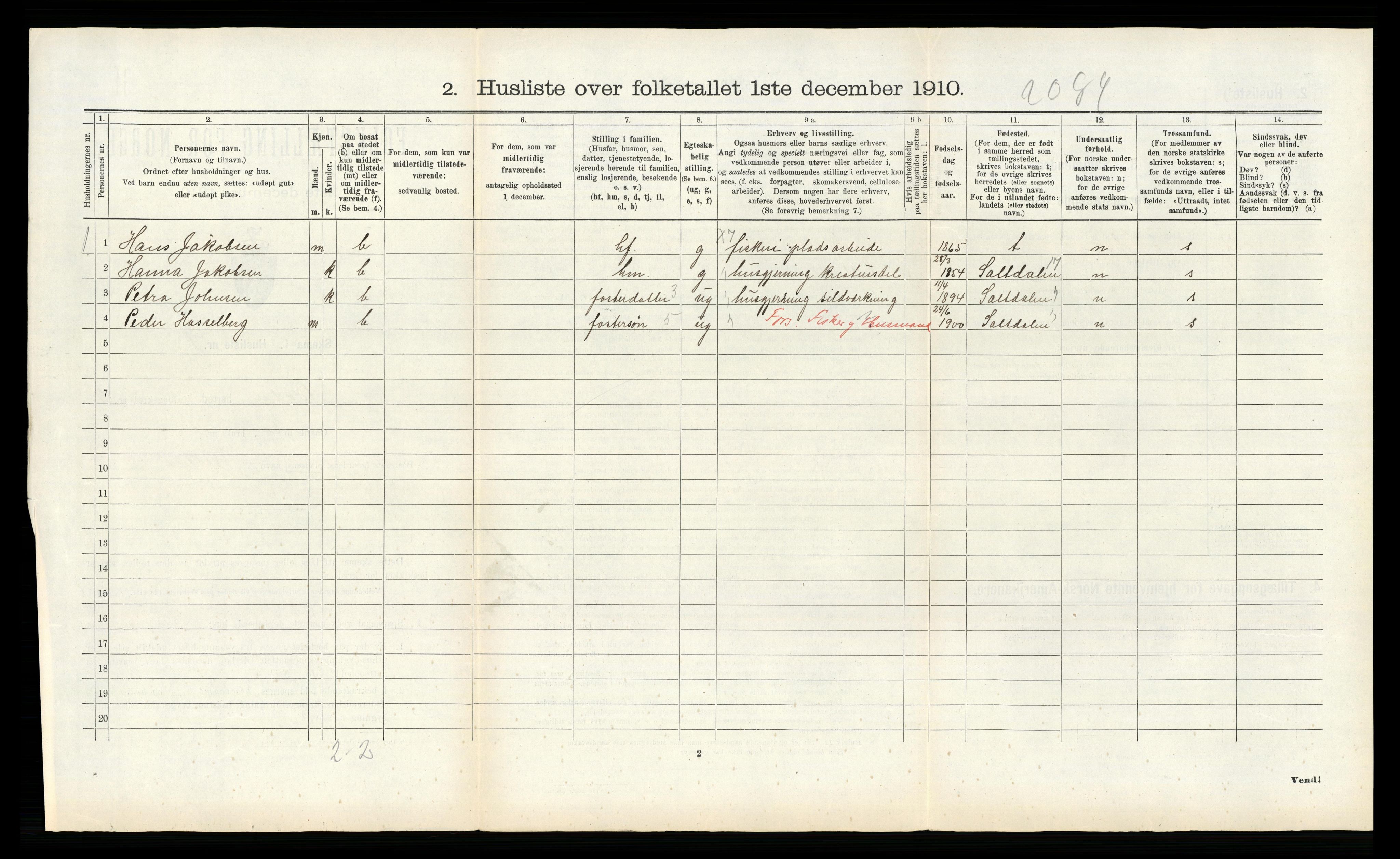 RA, 1910 census for Bodin, 1910, p. 902