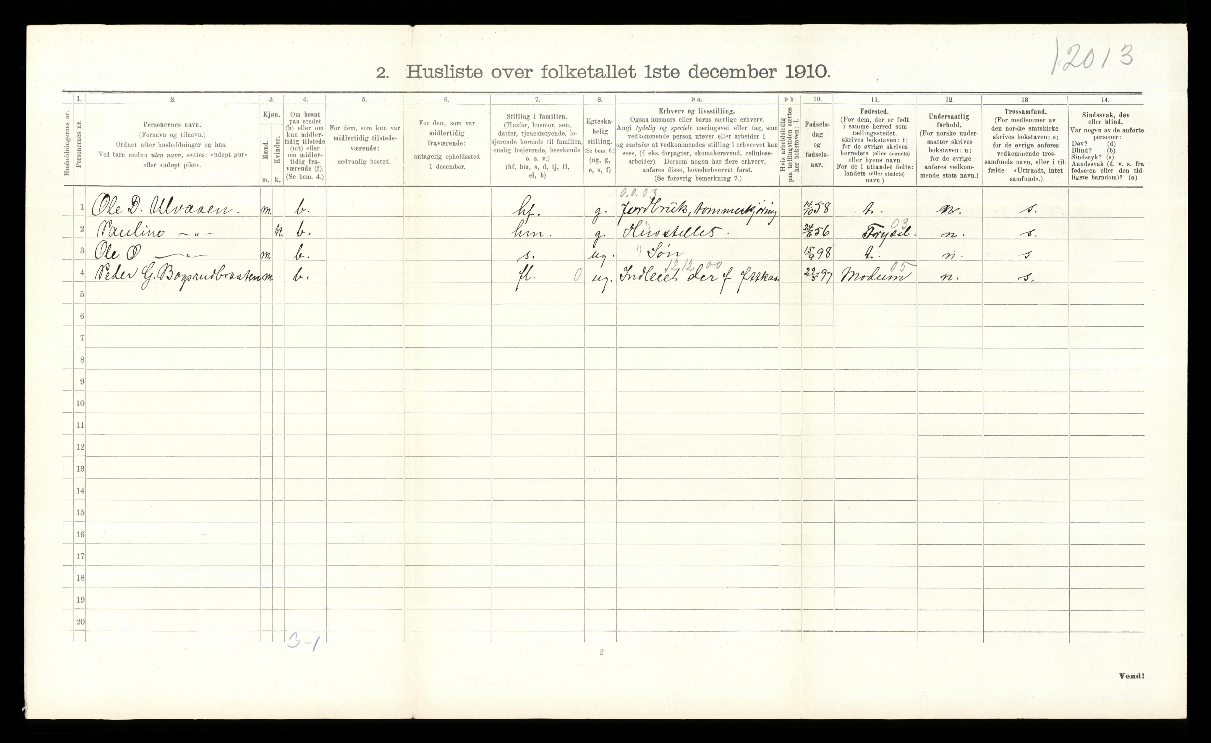 RA, 1910 census for Åmot, 1910, p. 826