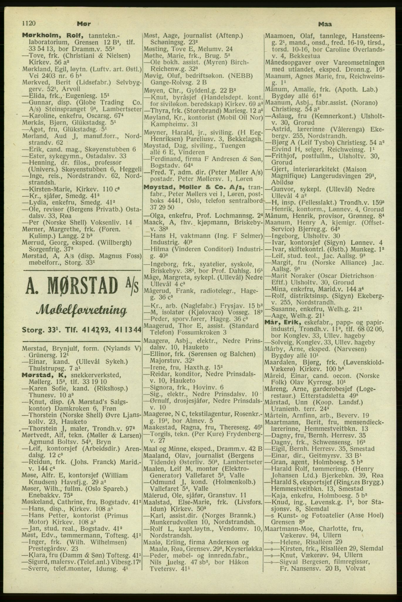 Kristiania/Oslo adressebok, PUBL/-, 1958-1959, p. 1120