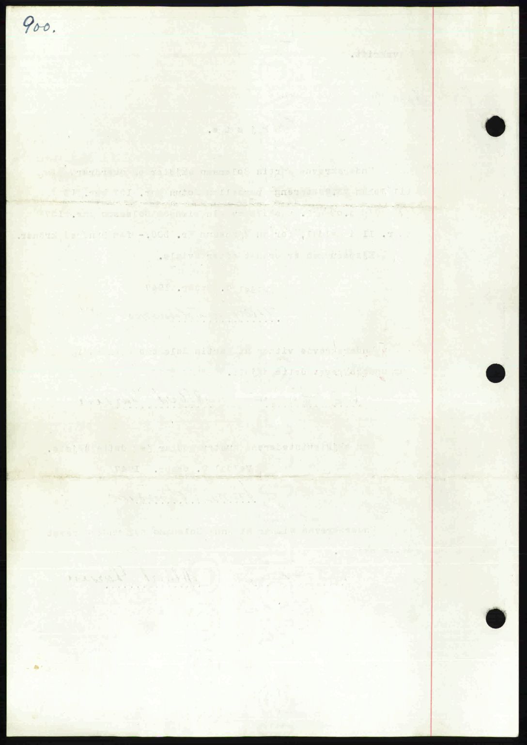 Orkdal sorenskriveri, SAT/A-4169/1/2/2C: Mortgage book no. A, 1947-1947, Diary no: : 1666/1947